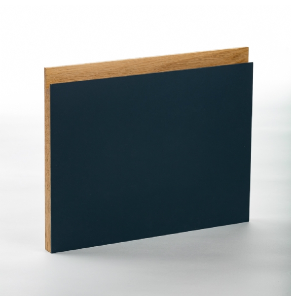 Nordfjord køkkenfront - grebsfri - eg - Smokey Blue - linoleum - natur - eg - lak