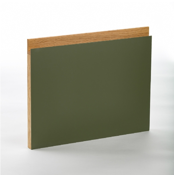Nordfjord køkkenfront - grebsfri - eg - olive - linoleum - natur - eg - lak