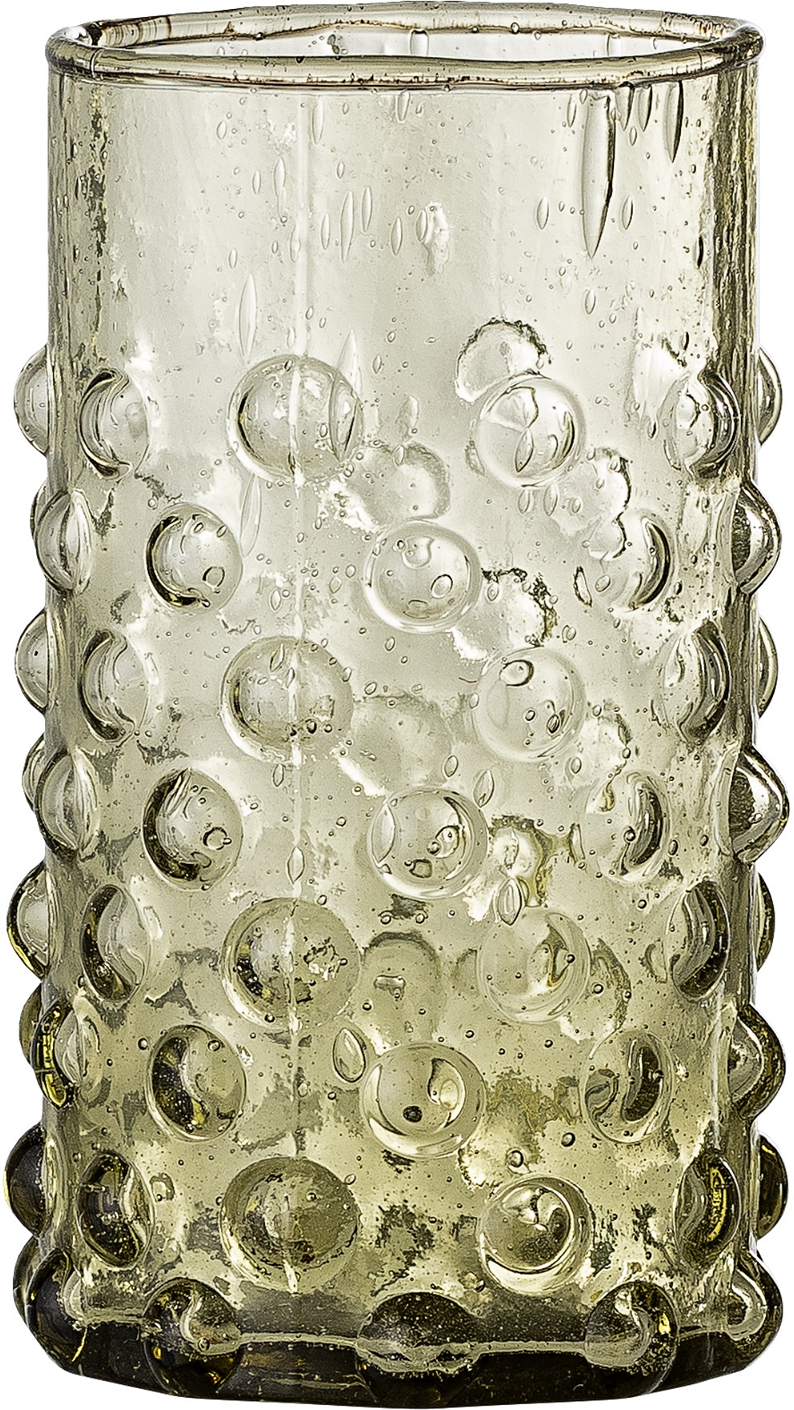 Drikkeglas Bloomingville Freja genbrugsglas 250 ml grøn Ø6,5 x H11,5 cm