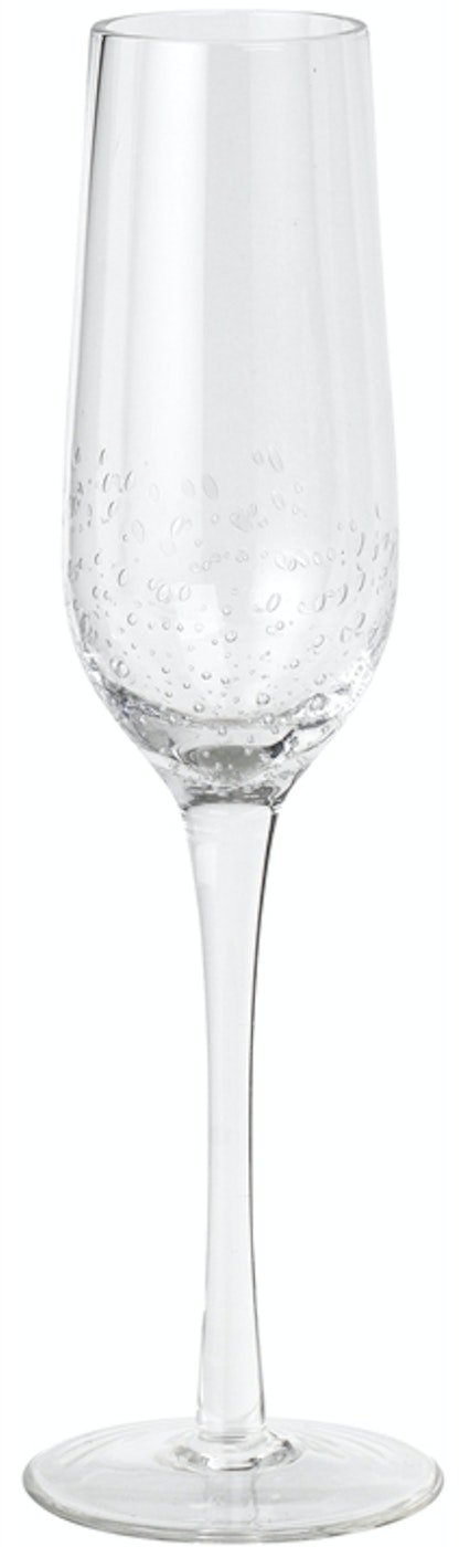 Champagneglas Broste Copenhagen Bubble sæt 4 stk, klar glas 20 cl