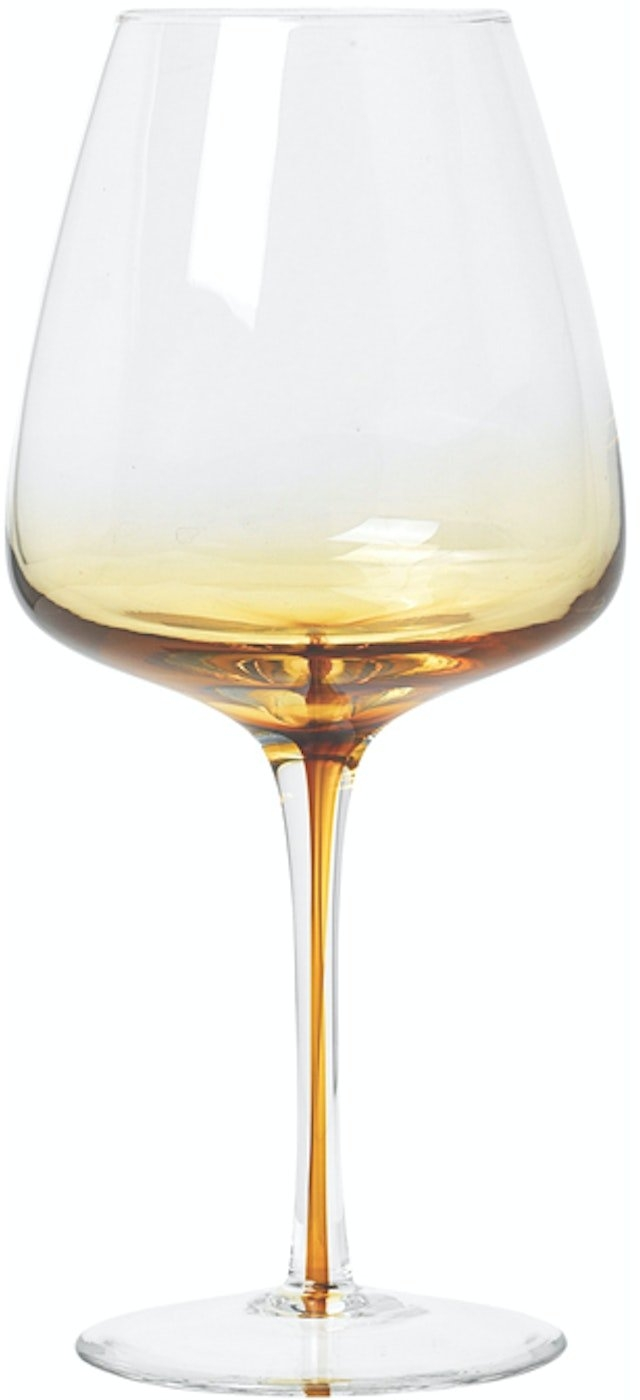 Rødvinsglas Broste Copenhagen Amber 65 cl klar/orange