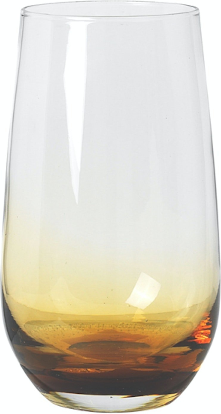 Drikkeglas Broste Copenhagen Amber 55 cl klart/orange
