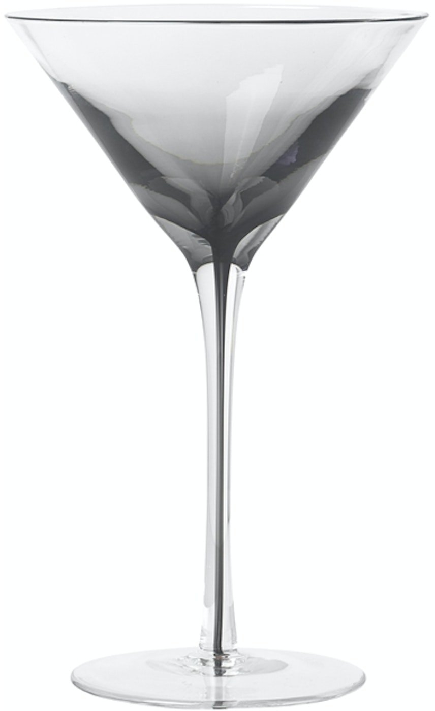 Martini- og cocktailglas Broste Copenhagen Smoke Ø11,5ÃH18,9 cm 20 cl klar/grå glas