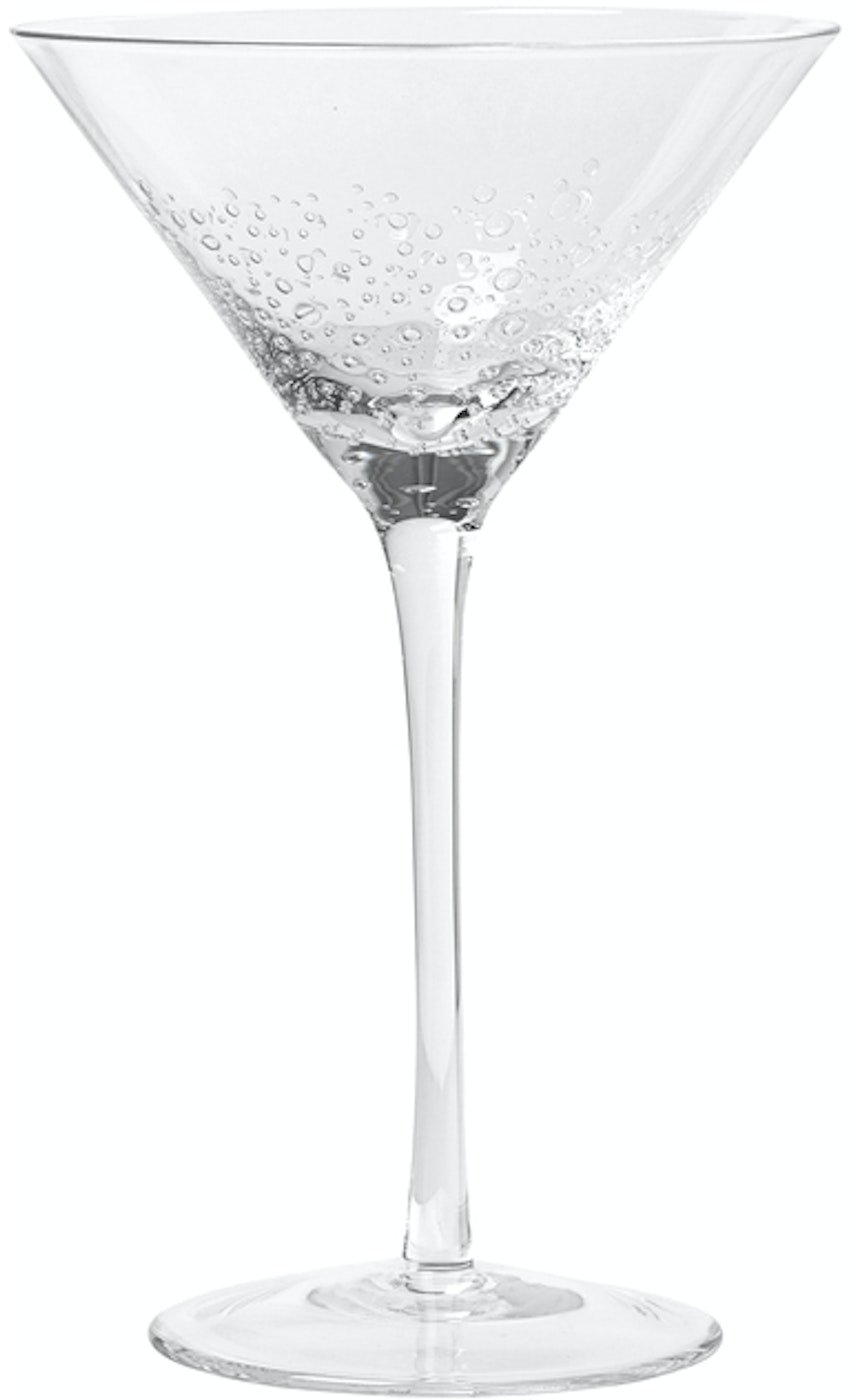 Martini- og cocktailglas Broste Copenhagen Bubble klart glas 20 cl Ø11,5 x H18,9 cm