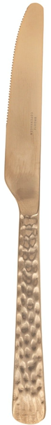 Kniv bestik Broste Copenhagen Hune kobber rustfrit stål 23,5 cm