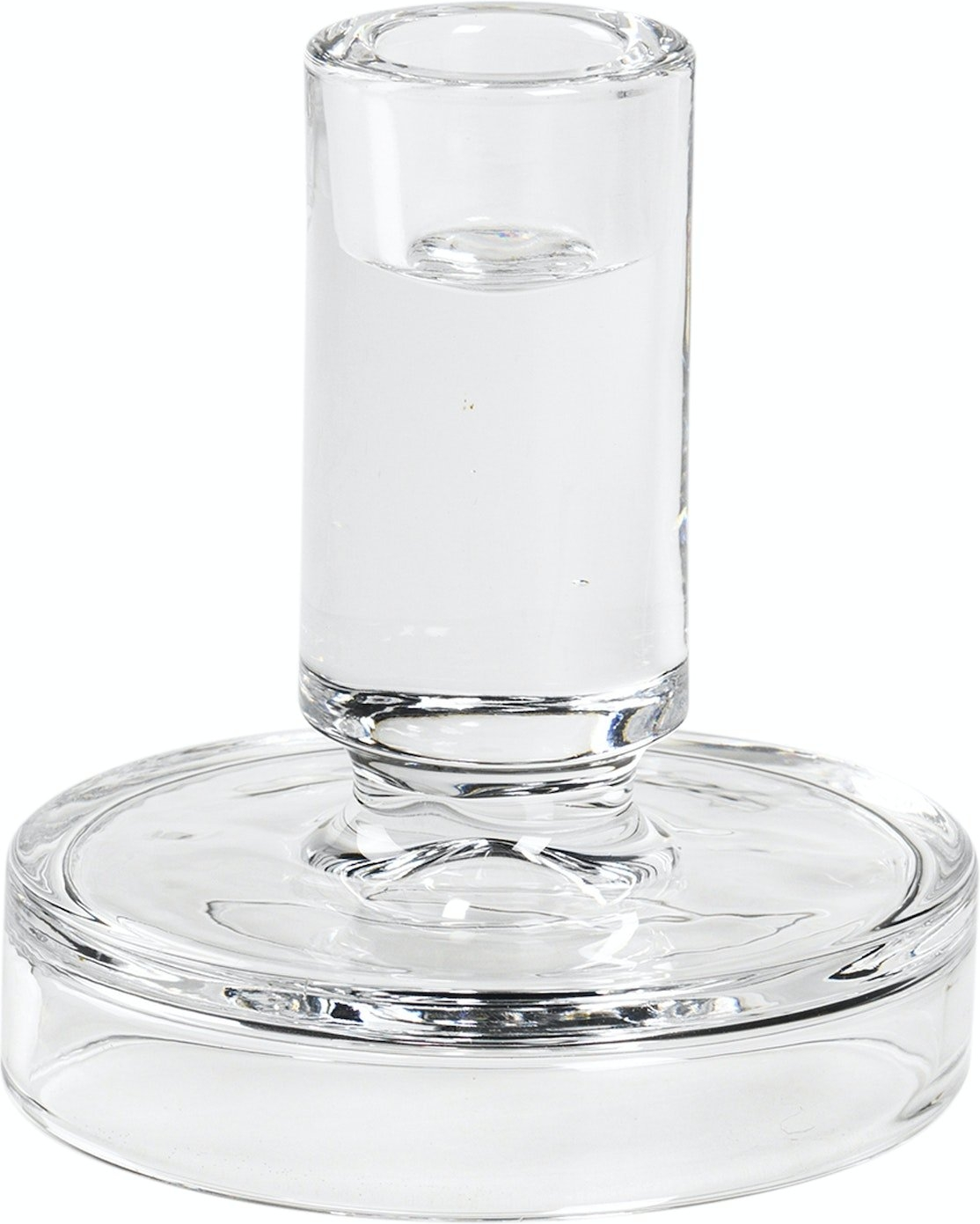 Lysestage i glas Broste Copenhagen Petra Ø10 x H11 cm klar