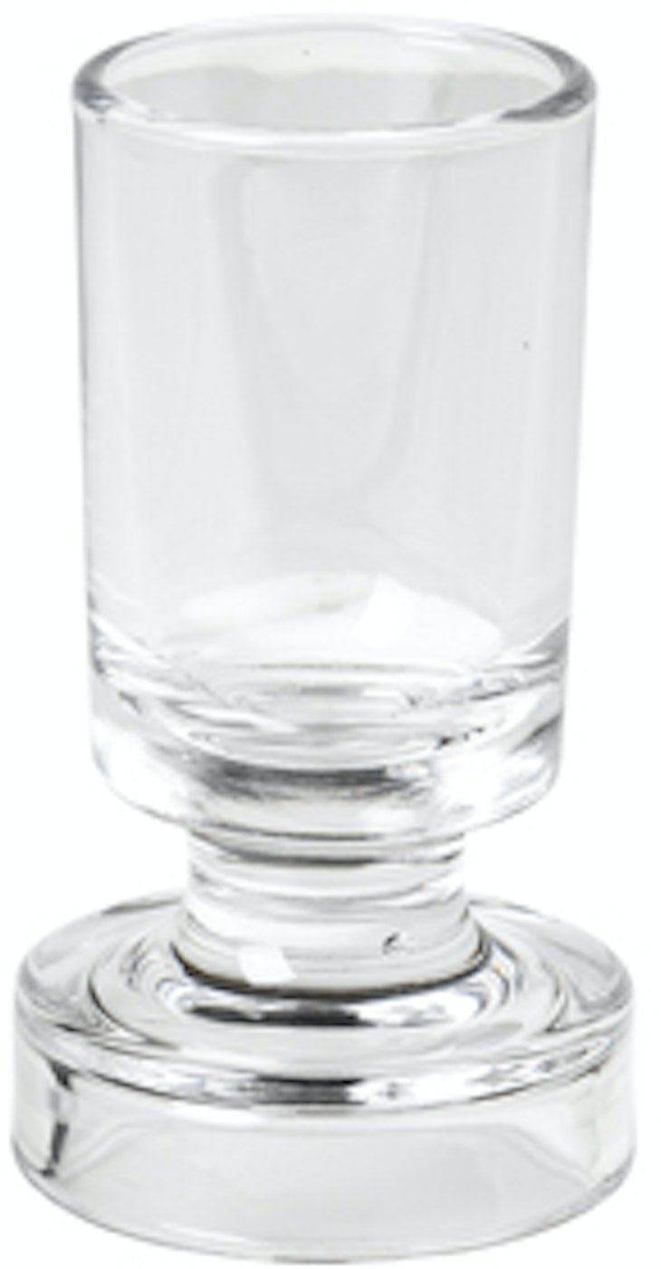 Vase i klart glas Broste Copenhagen Petra Ø6,6 x H10 cm