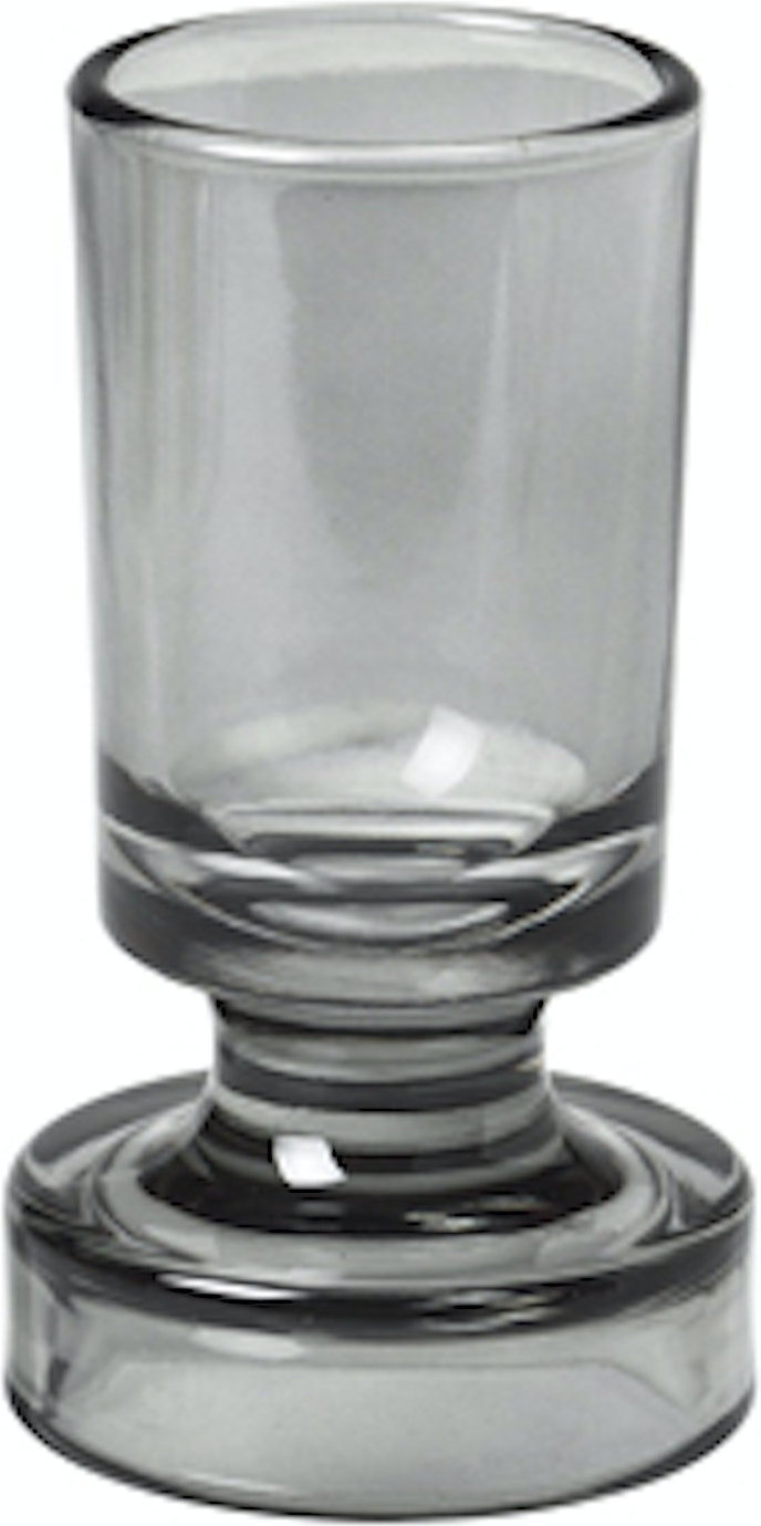Vase Broste Copenhagen Petra glas klar/grå Ø6,6Ã10 cm dekorativ miljøvenlig