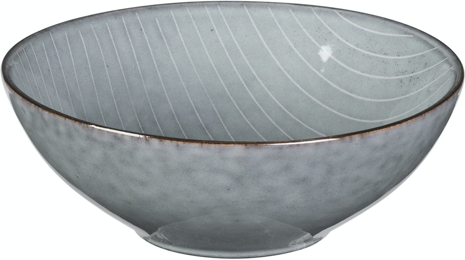 Skål Broste Copenhagen Nordic Sea stentøj blå Ø17 cm