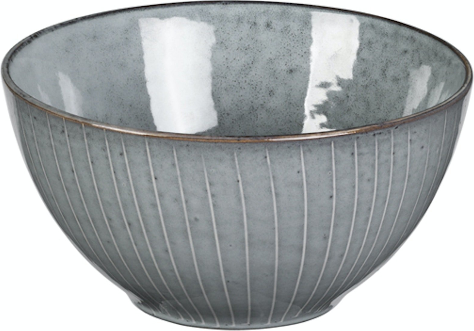 Skål Broste Copenhagen Nordic Sea Ø17 x H8 cm blå stentøj serveringsskål