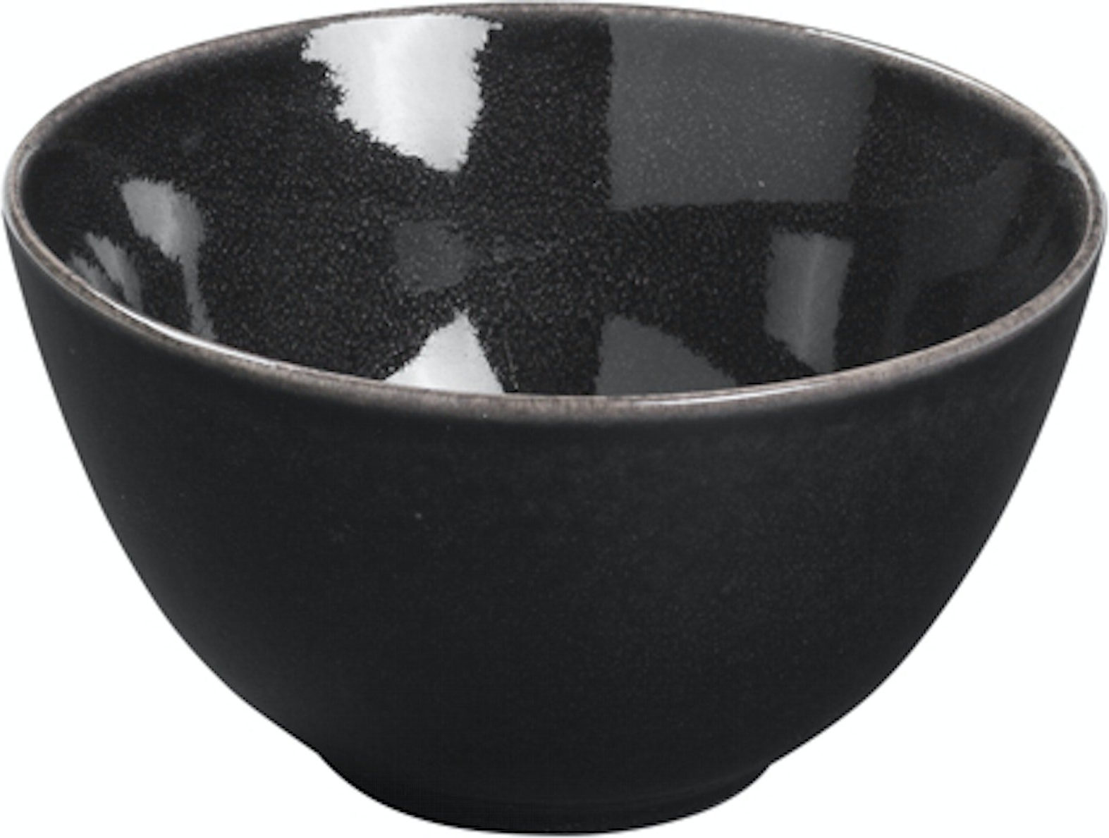 Serveringsskål Broste Copenhagen Nordic Coal grå stentøj Ø15 x H8 cm 110 cl