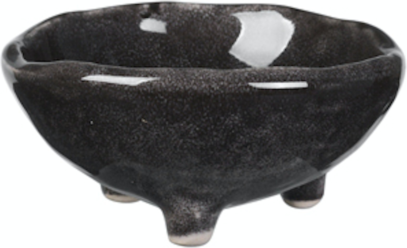 Serveringsskål Broste Copenhagen Nordic Coal stentøj Ø8,5 x H3,5 cm sort