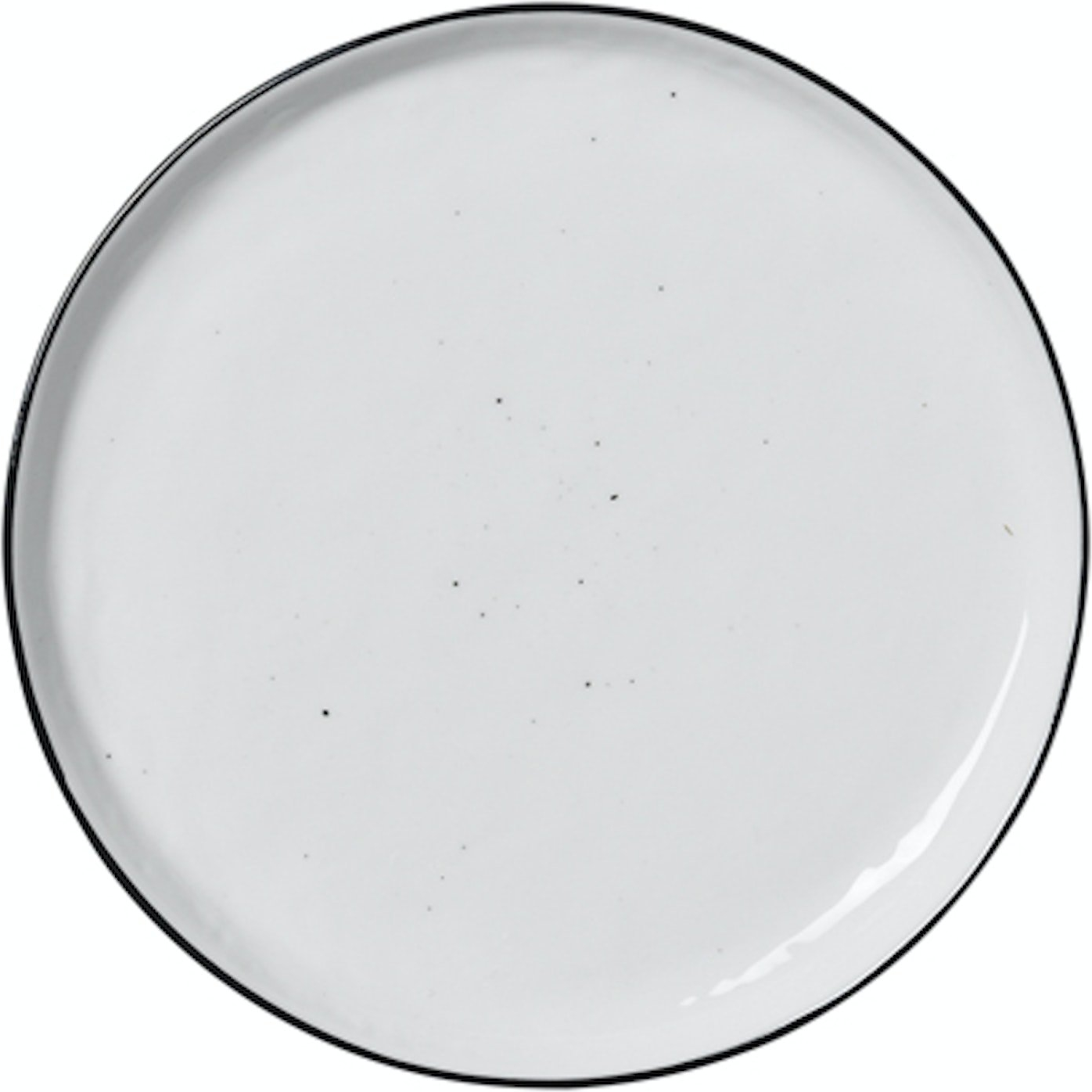 Desserttallerken Broste Copenhagen Salt i snefarvet stentøj Ø18 cm