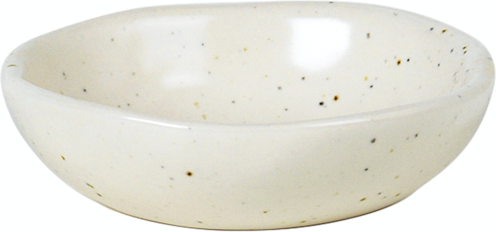 Smørskål/skål Broste Copenhagen Nordic Vanilla creme stentøj Ø7Ã2 cm
