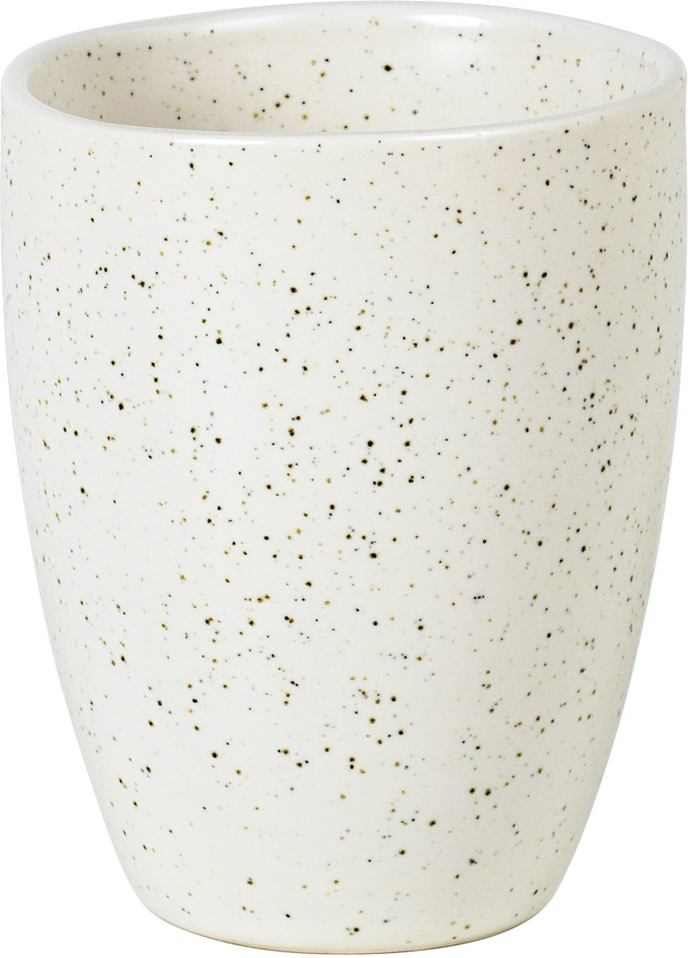 Krus Broste Copenhagen Nordic Vanilla 25 cl stentøj creme med prikket mønster Ø8 x H10 cm