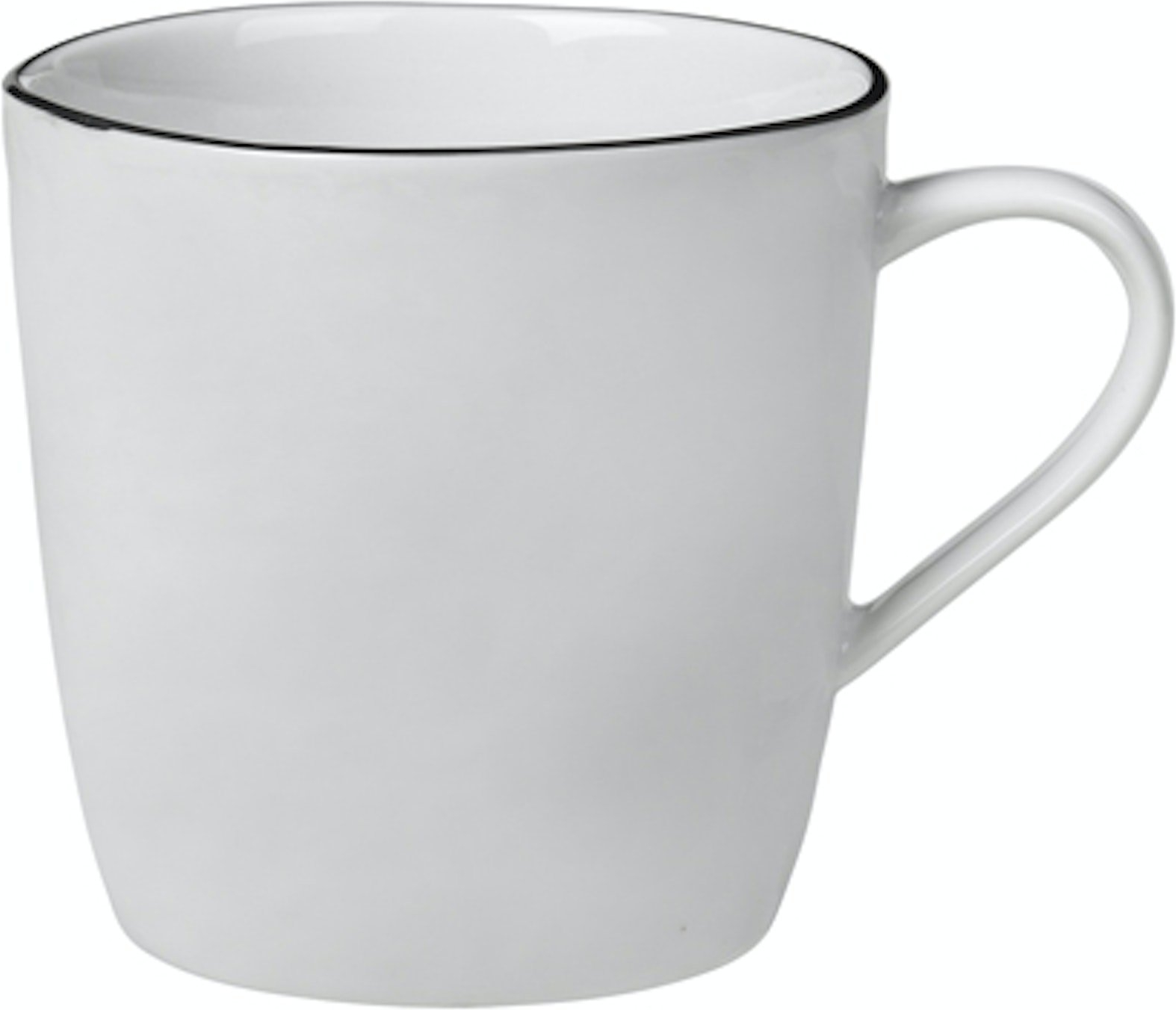 Tekop Broste Copenhagen Salt 25 cl porcelæn hvid/sort Ø8,5ÃH6,5 cm