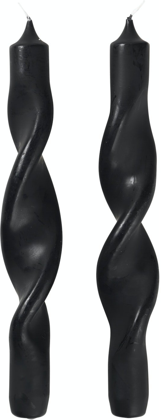 Stearinlys kronelys Broste Copenhagen Twist kul H23ÃØ2,4 cm