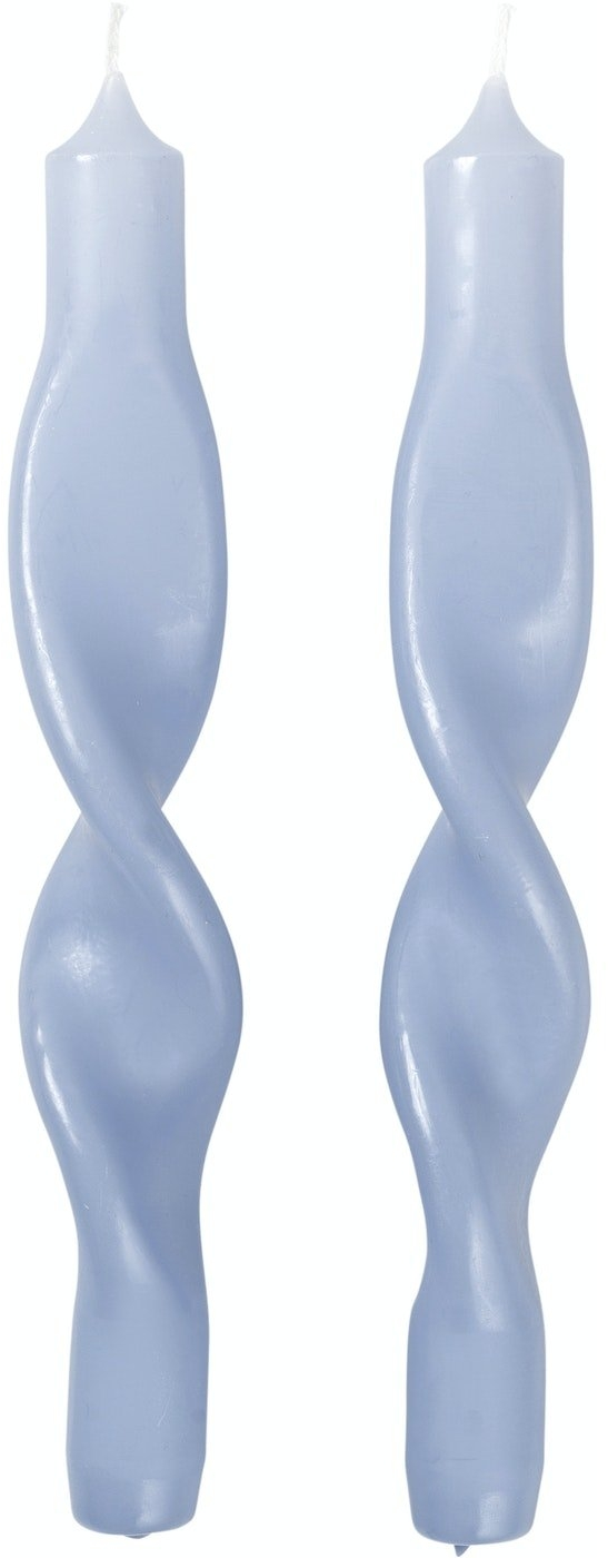 Stearinlys Broste Copenhagen Twist Ø2,4x23 cm lys blå paraffinvoks