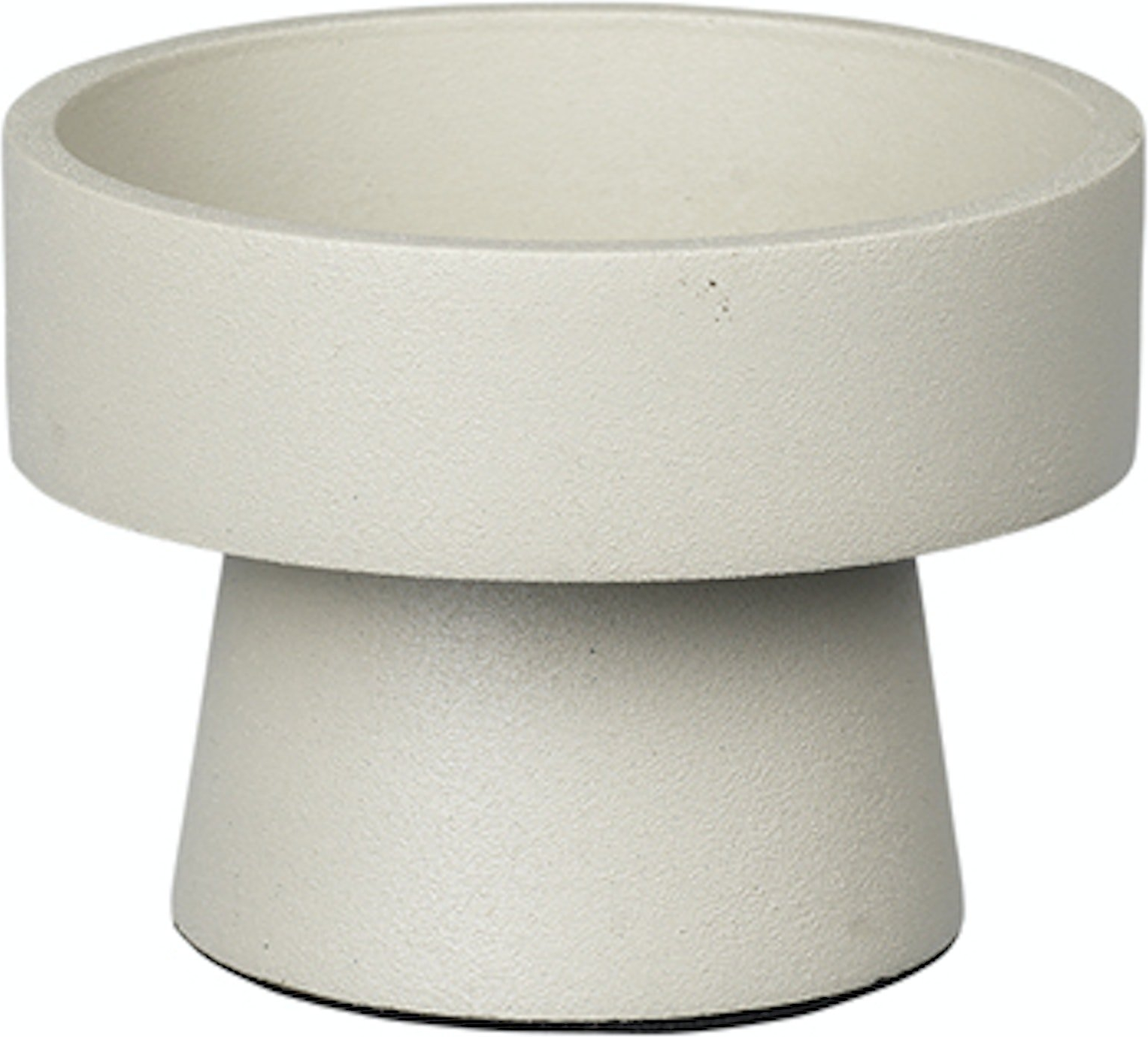 Lysestage Broste Copenhagen Anker aluminium sand Ø8 x H6 cm