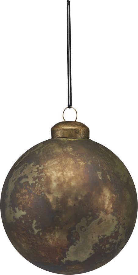 Julepynt ornament House Doctor Nuance i glas antik metallisk Ø8 cm