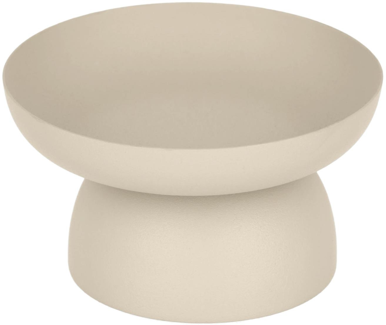 Serveringsbakke Kave Home Kaili moderne nordisk i pulverlakeret stål, beige 14x14 cm