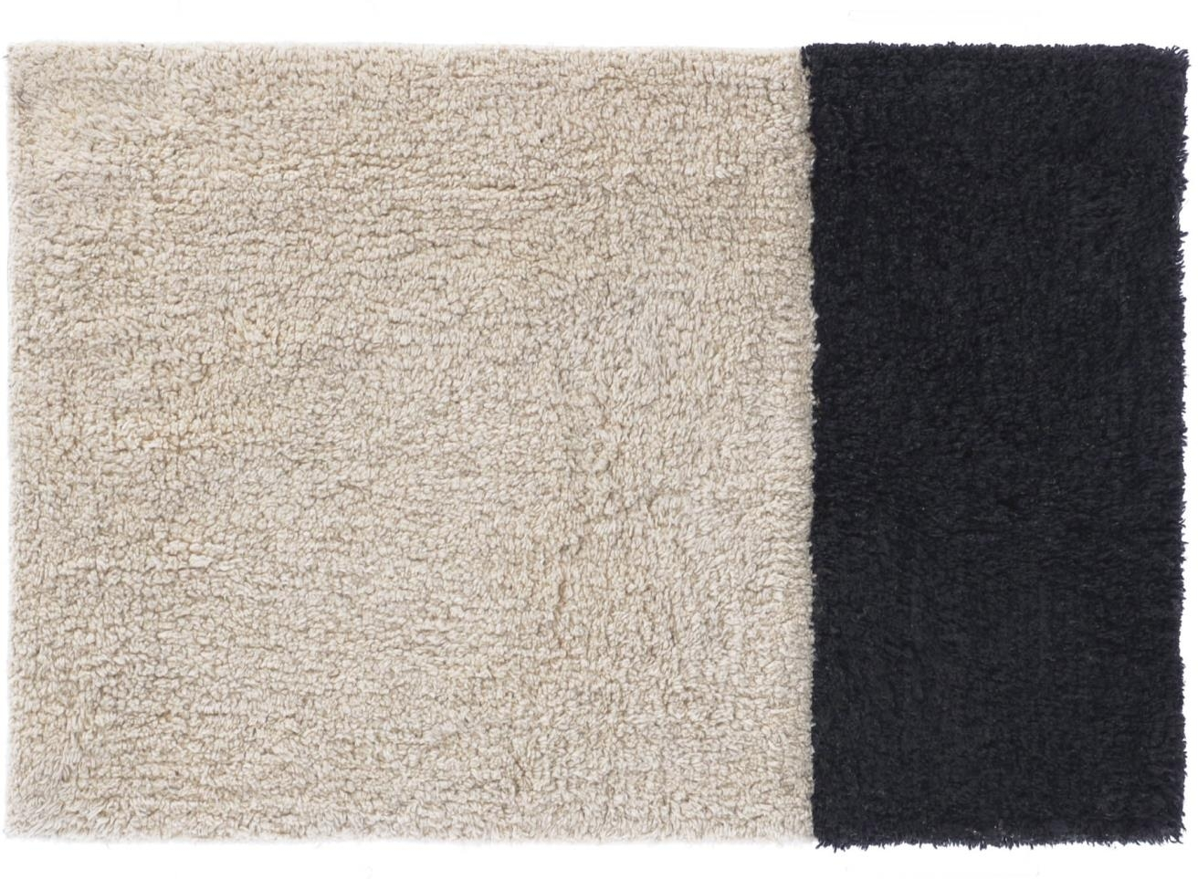 Bademåtte Kave Home Maica 40x60 cm beige 100% bomuld tuftet geometrisk mønster