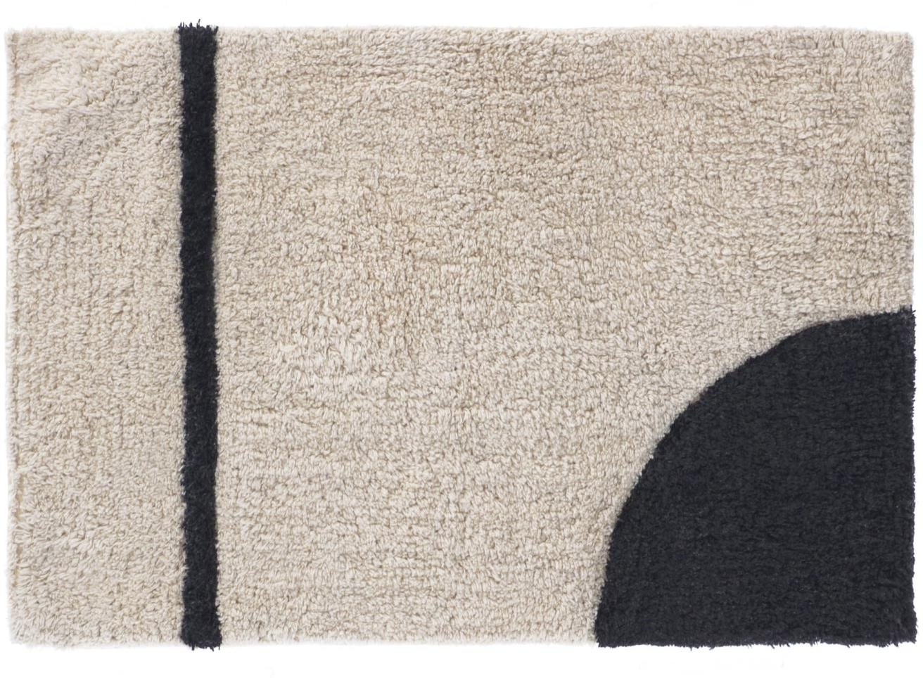 Bademåtte Kave Home Maica 40x60 cm beige tufted 100% bomuld