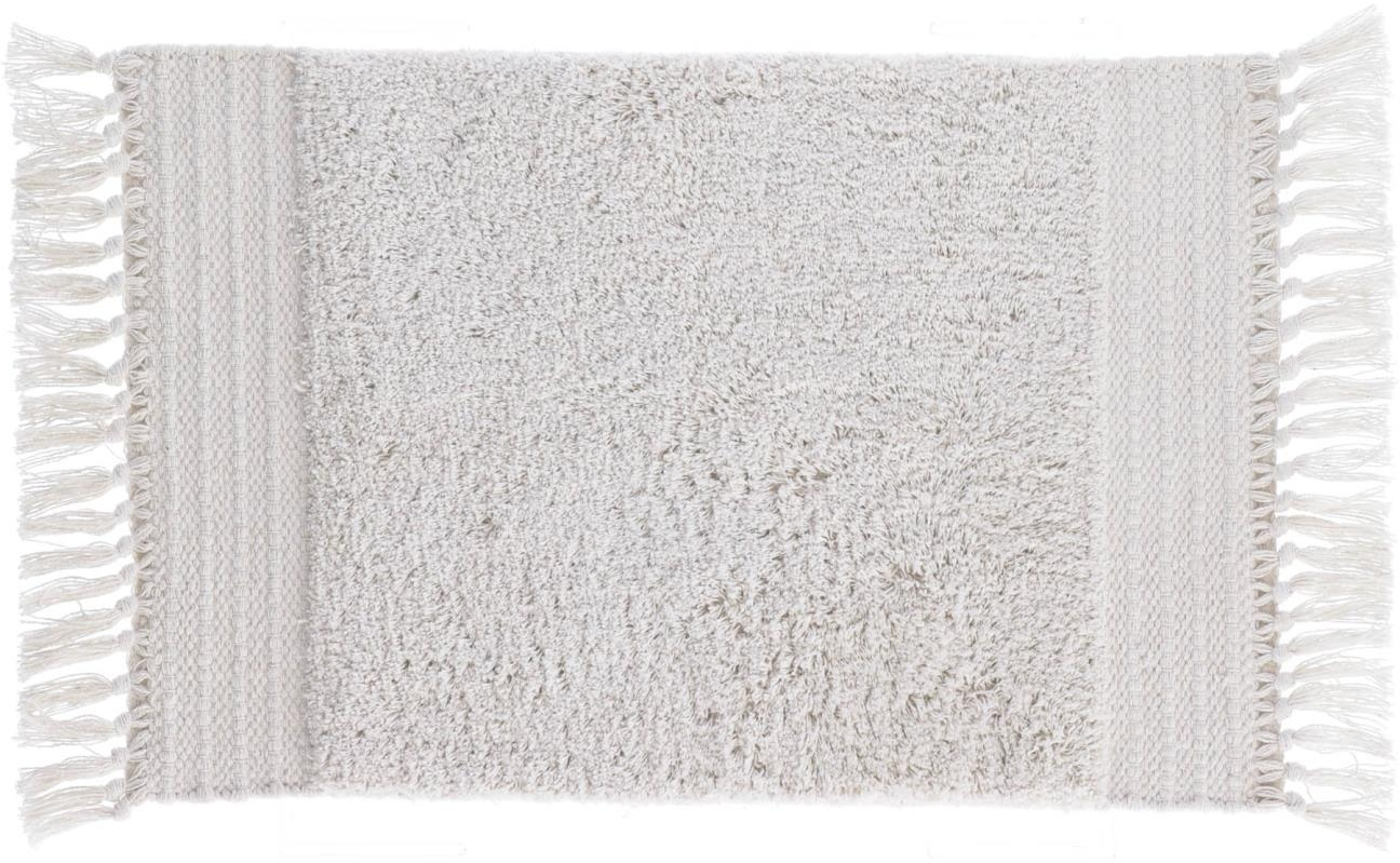 Bademåtte Kave Home Nilce 60x40 cm 100% tufted bomuld hvid