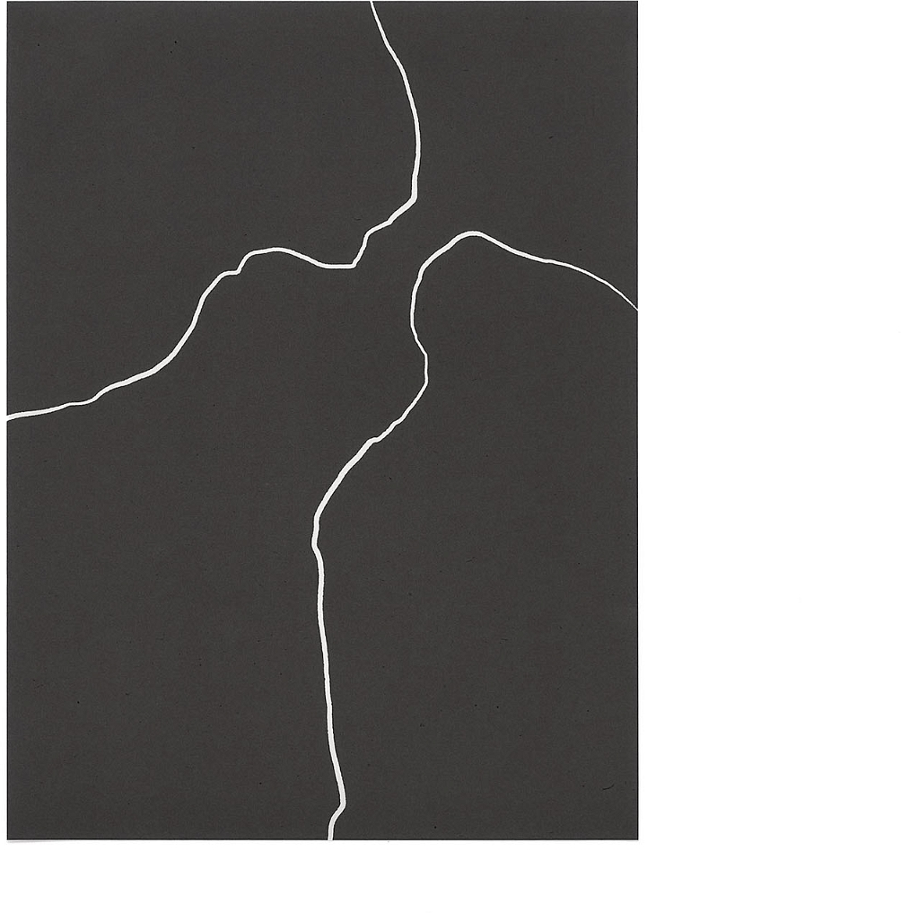 Papirprint Kave Home Keilani  -  nordisk abstrakt sort-hvid vægkunst 21x28 cm