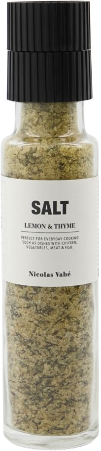 Saltkværn Nicolas Vahé Salt Lemon & Thyme Ø5Ã23 cm