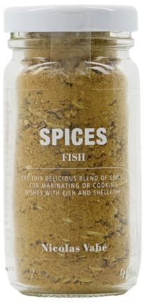 Krydderiblanding til fisk og skaldyr Nicolas Vahé Spices, ingefær, hvidløg & koriander i glas