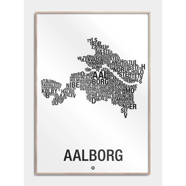 Citatplakat Aalborg by plakat 30x42 cm