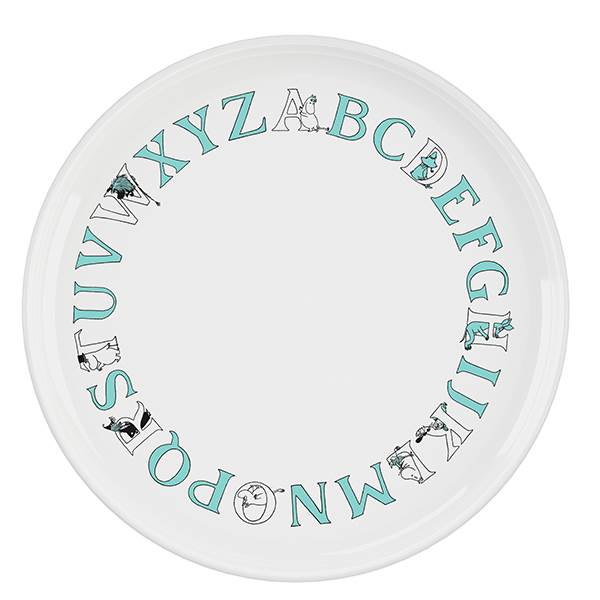 Rig-Tig Moomin ABC tallerken Ø 20 cm - Moomin turqouise
