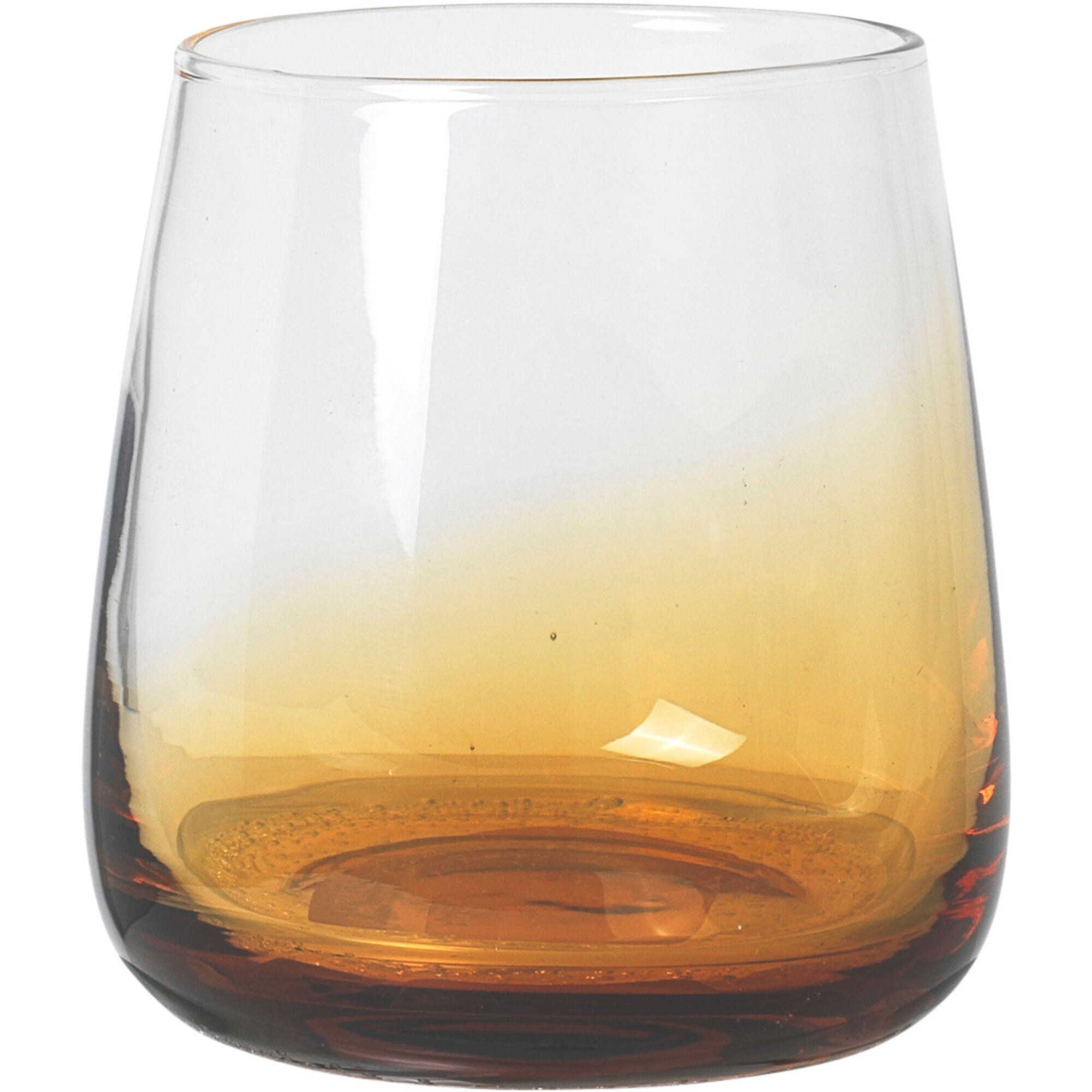 Broste 35 cl. Amber mundblæst drikkeglas