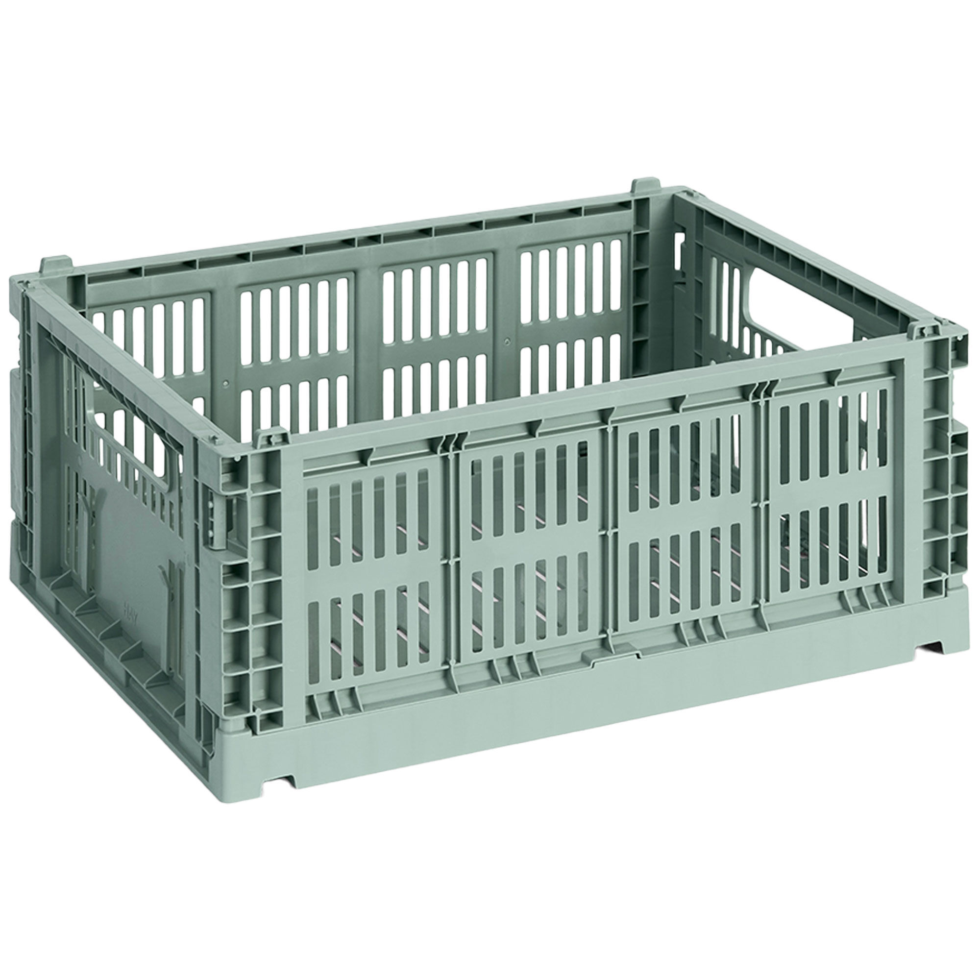 HAY Colour Crate Medium Opbevaringskasse, sage green