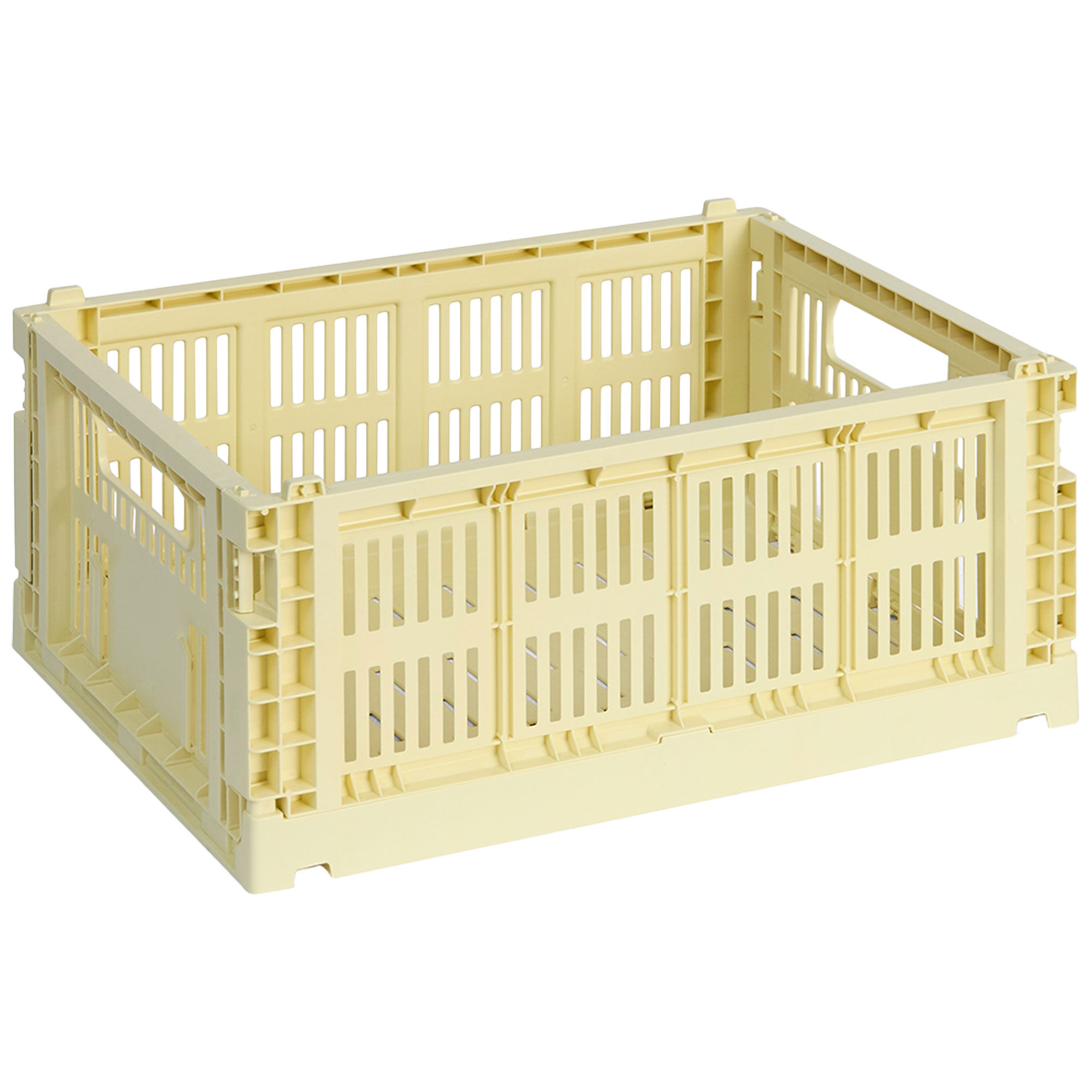 HAY Colour Crate Medium Opbevaringskasse, lys gul