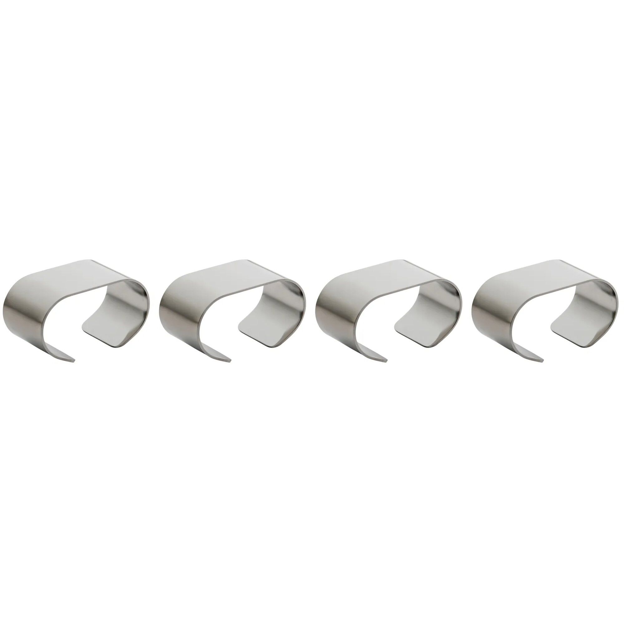 Aida RAW servietring, rustfrit stål,  4-pak