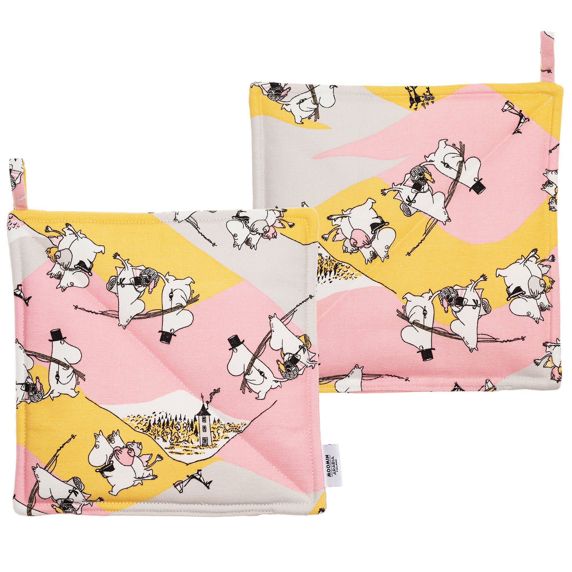 Arabia Mumi grydelapper 2 stk., Familiehygge