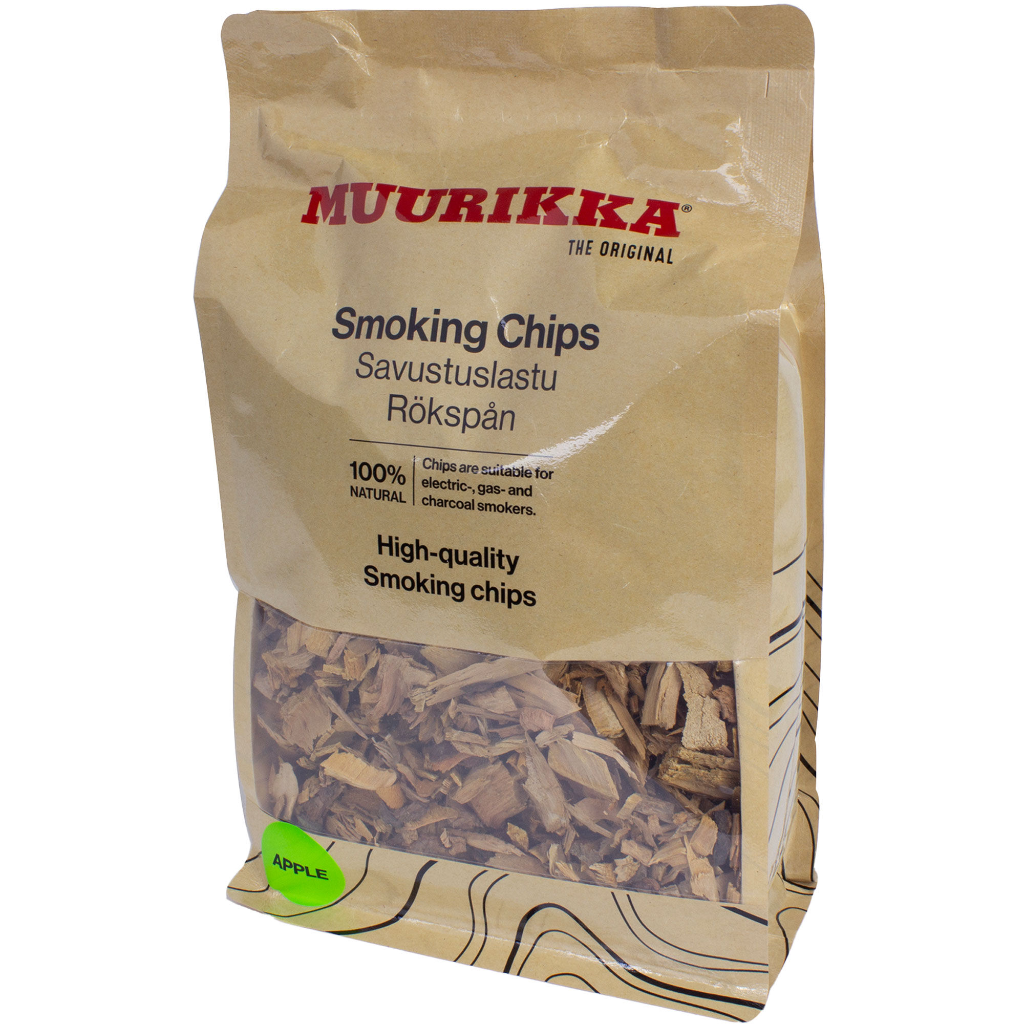 Muurikka æble-røgespån 500 g