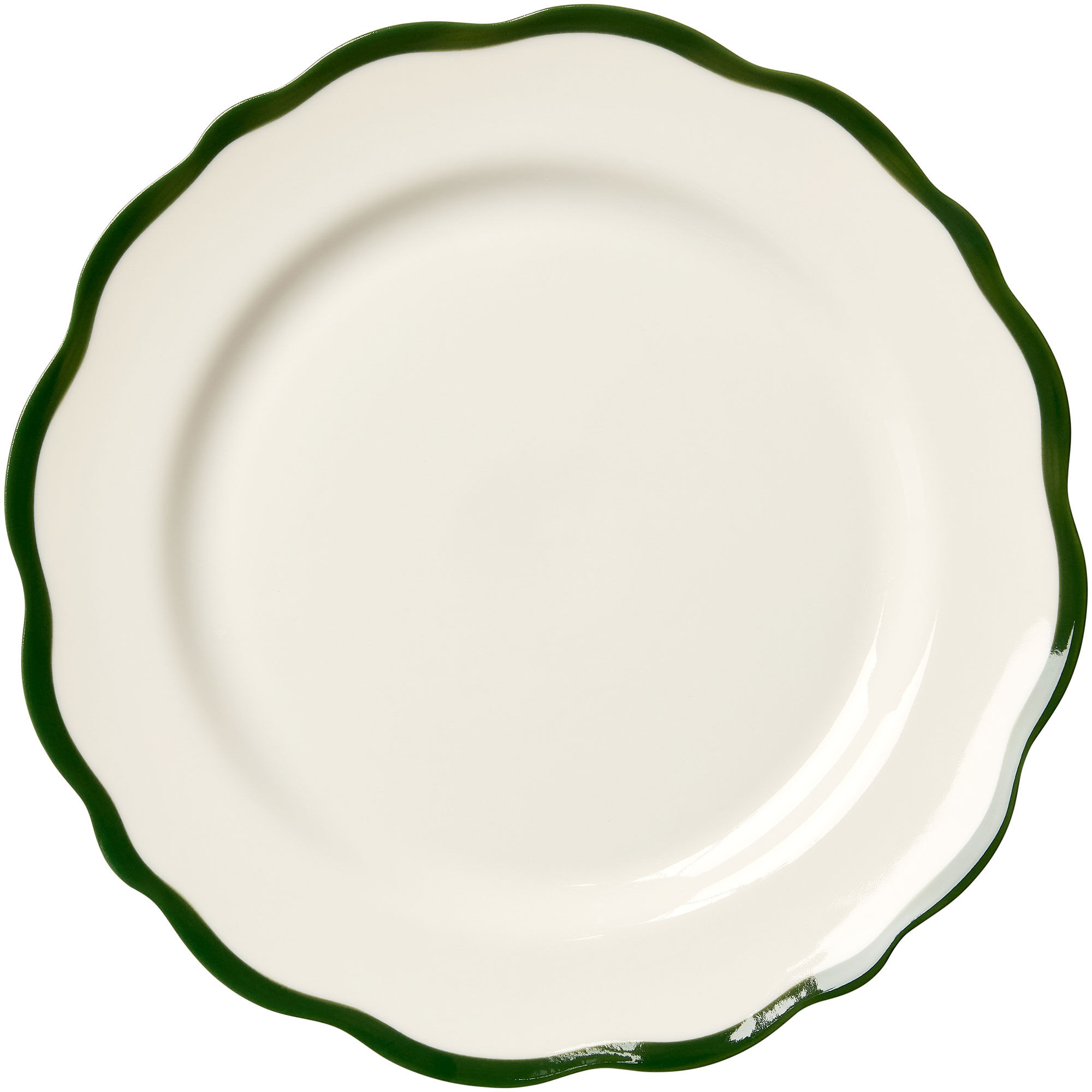 Decotique Fleur asiet 21 cm, mørkegrøn