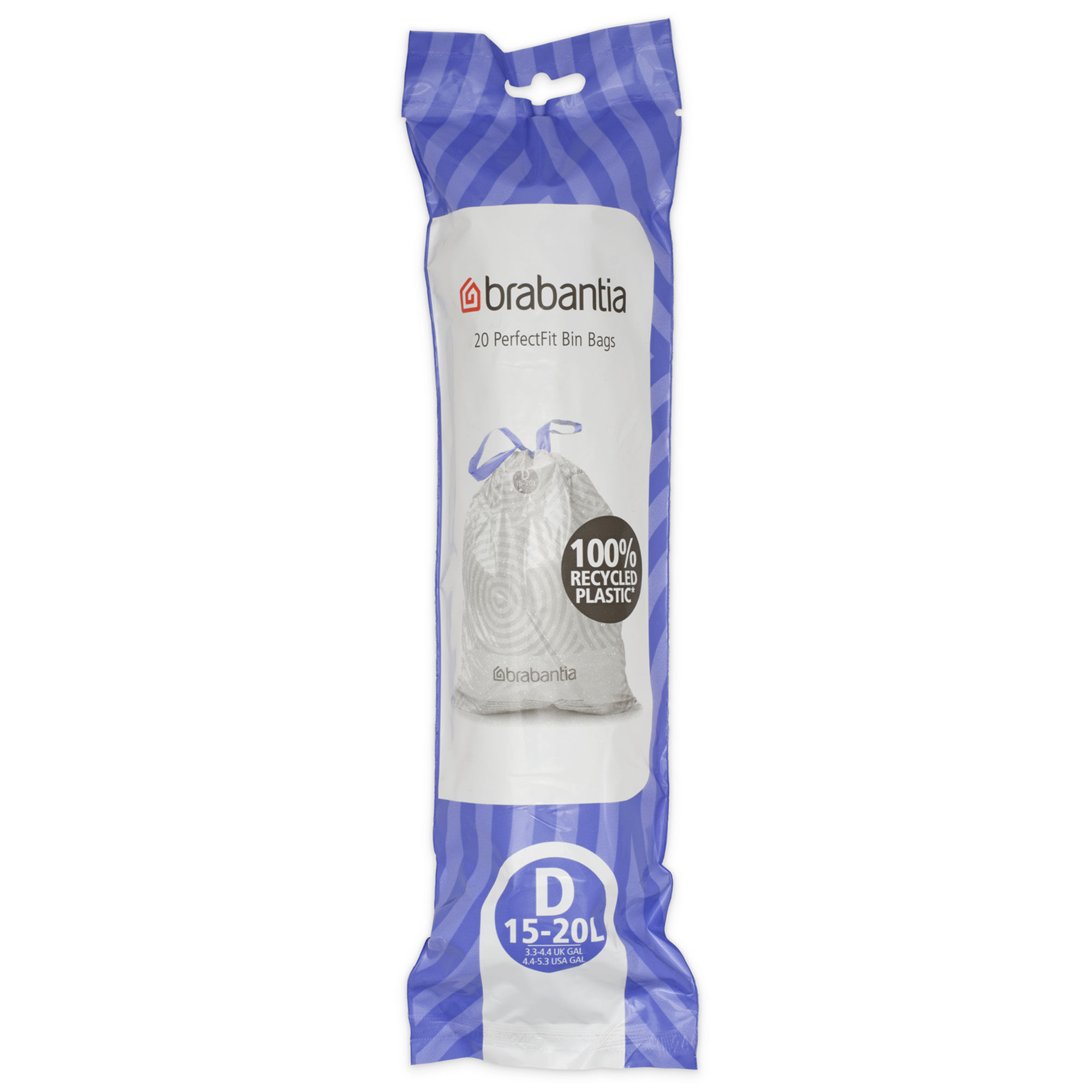 Brabantia PerfectFit affaldsposer D 15-20 liter, 20 stk