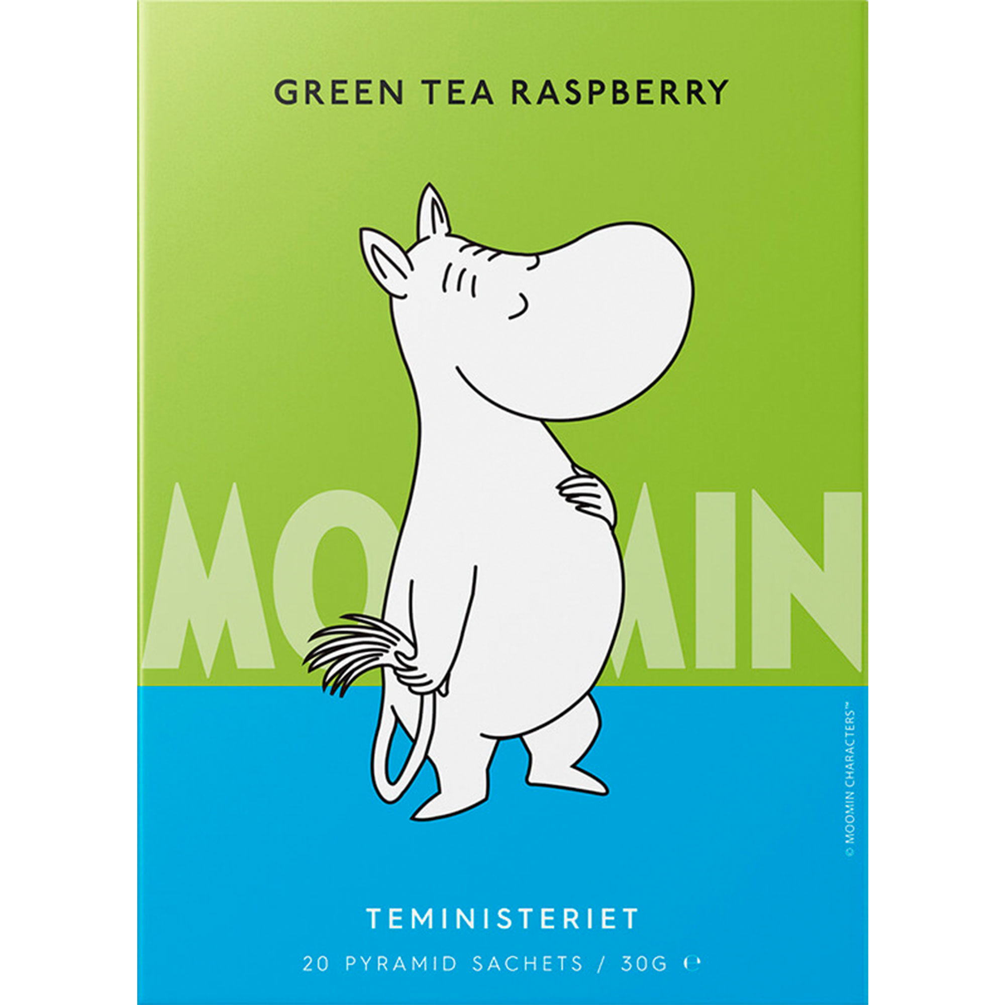 Teministeriet Moomin grøn te, hindbær