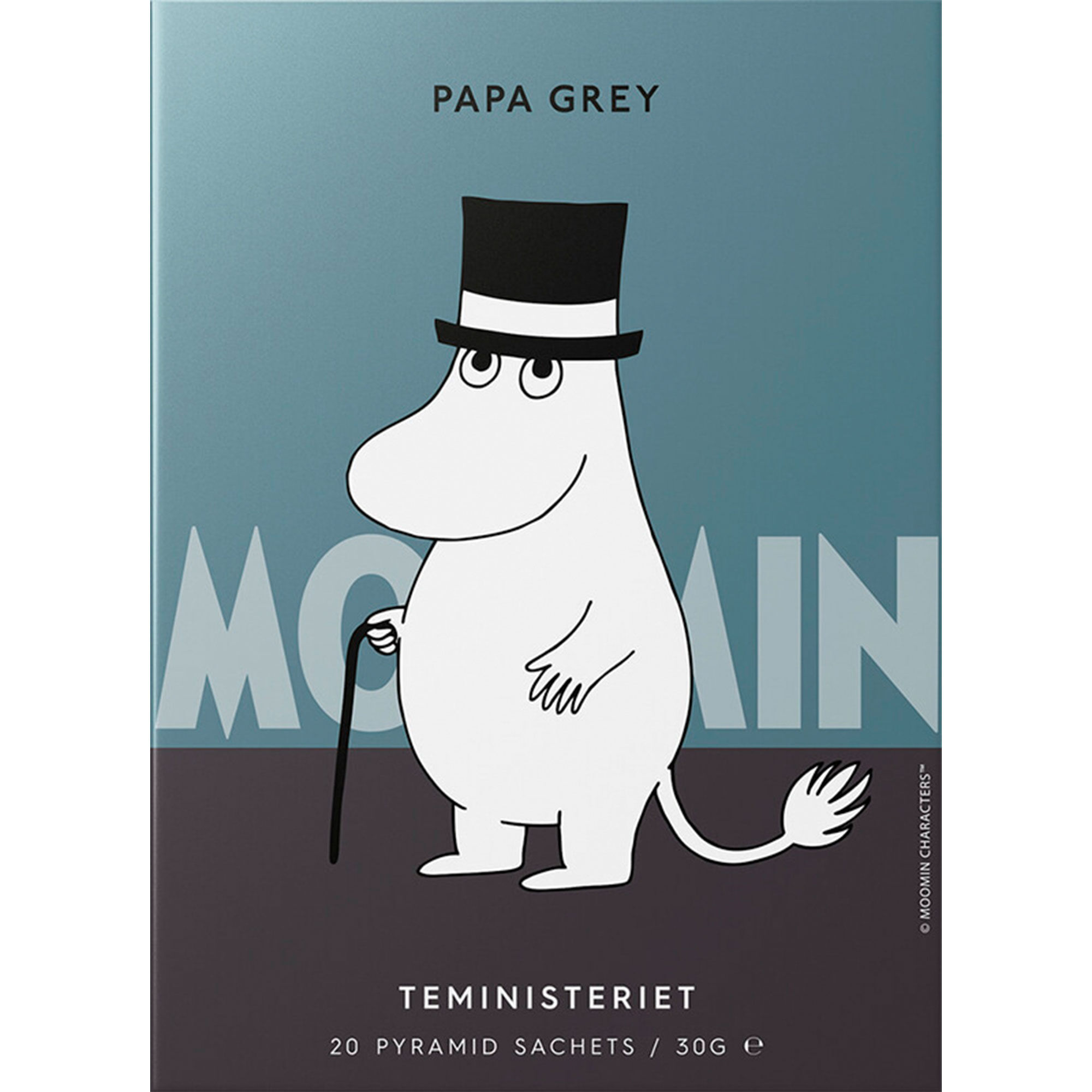Teministeriet Moomin sort te Papa Grey