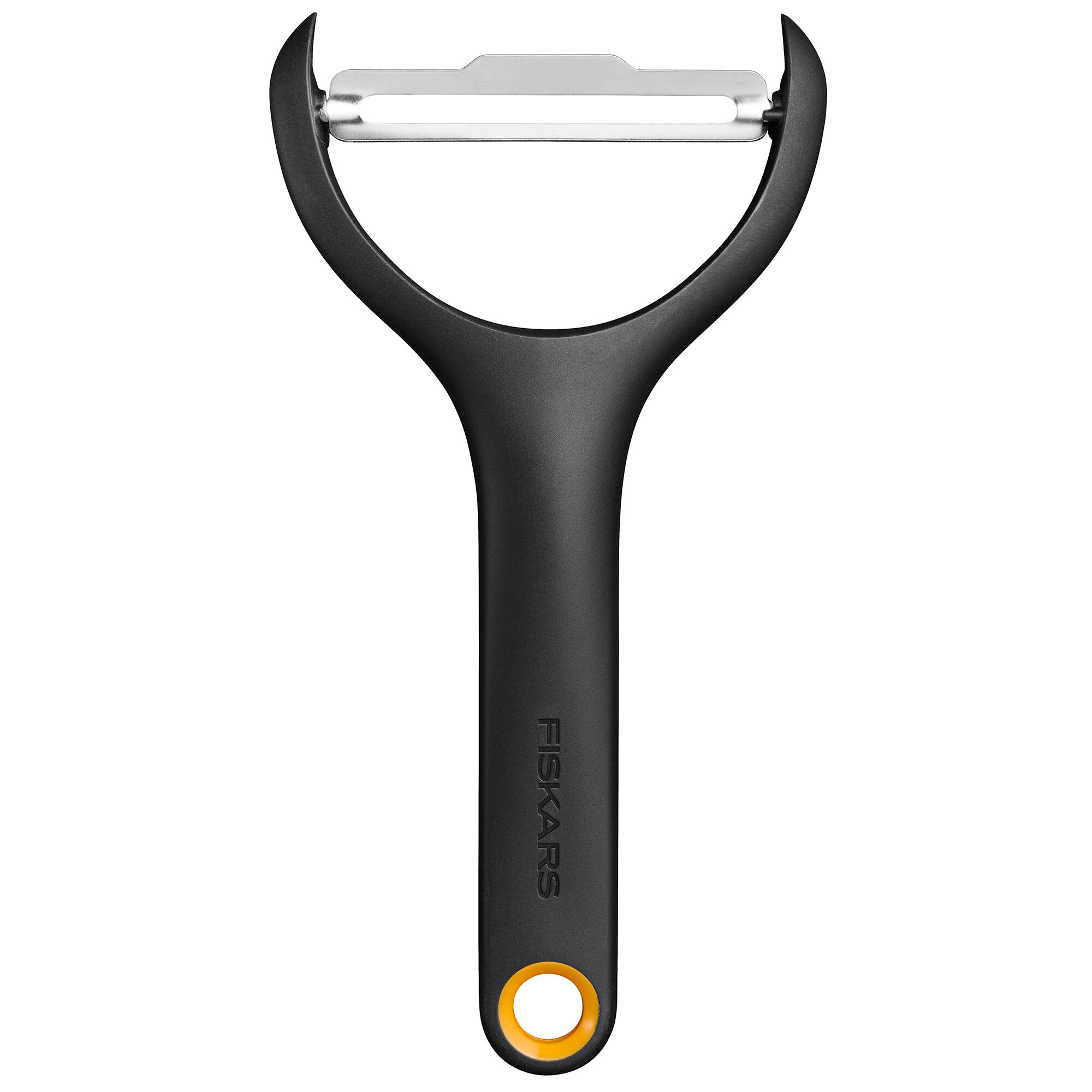 Fiskars Functional Form grøntsagsskræller 15 cm, sort/orange