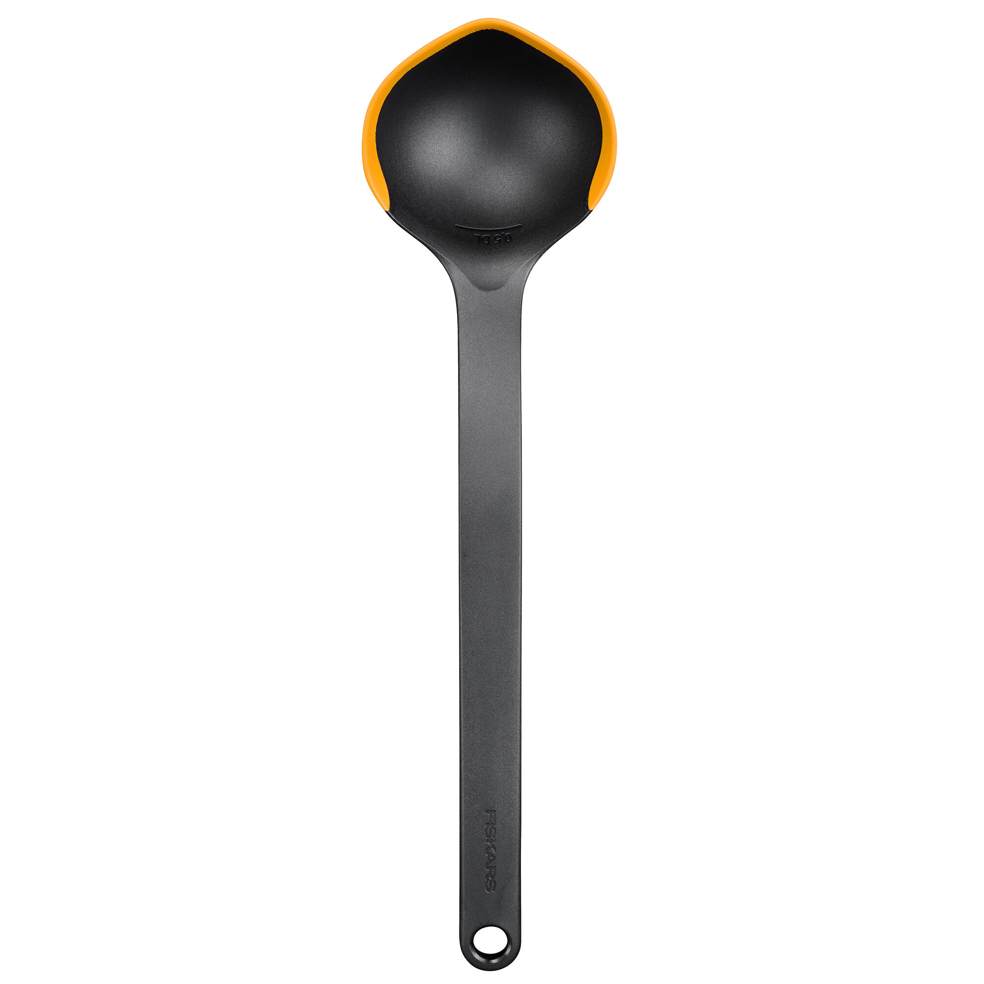 Fiskars Functional Form suppeske, 29,5 cm, sort/orange