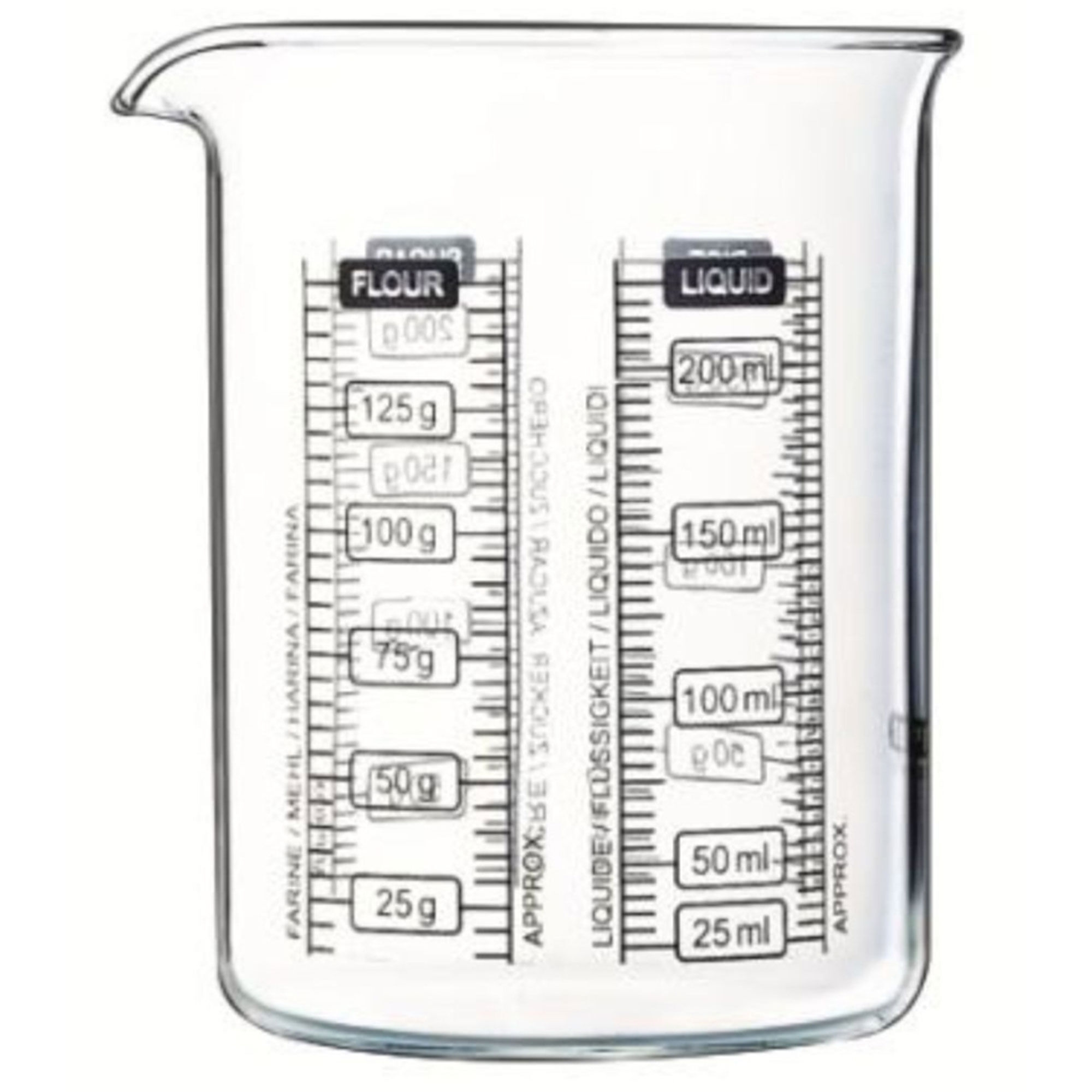 Pyrex Kitchen Lab målebæger 250 ml, glas