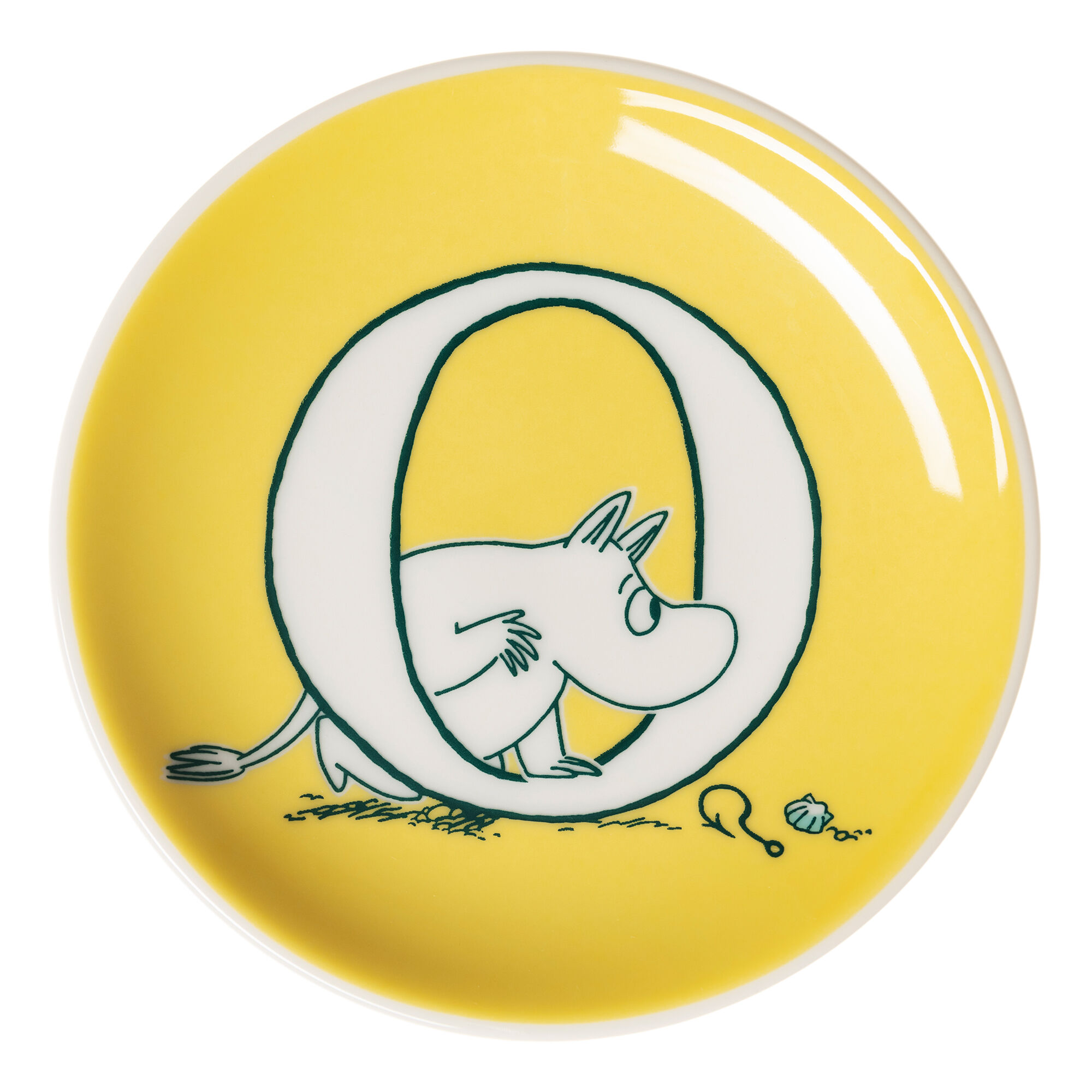 Moomin arabia Mumin O assiett 10,5 cm, gul