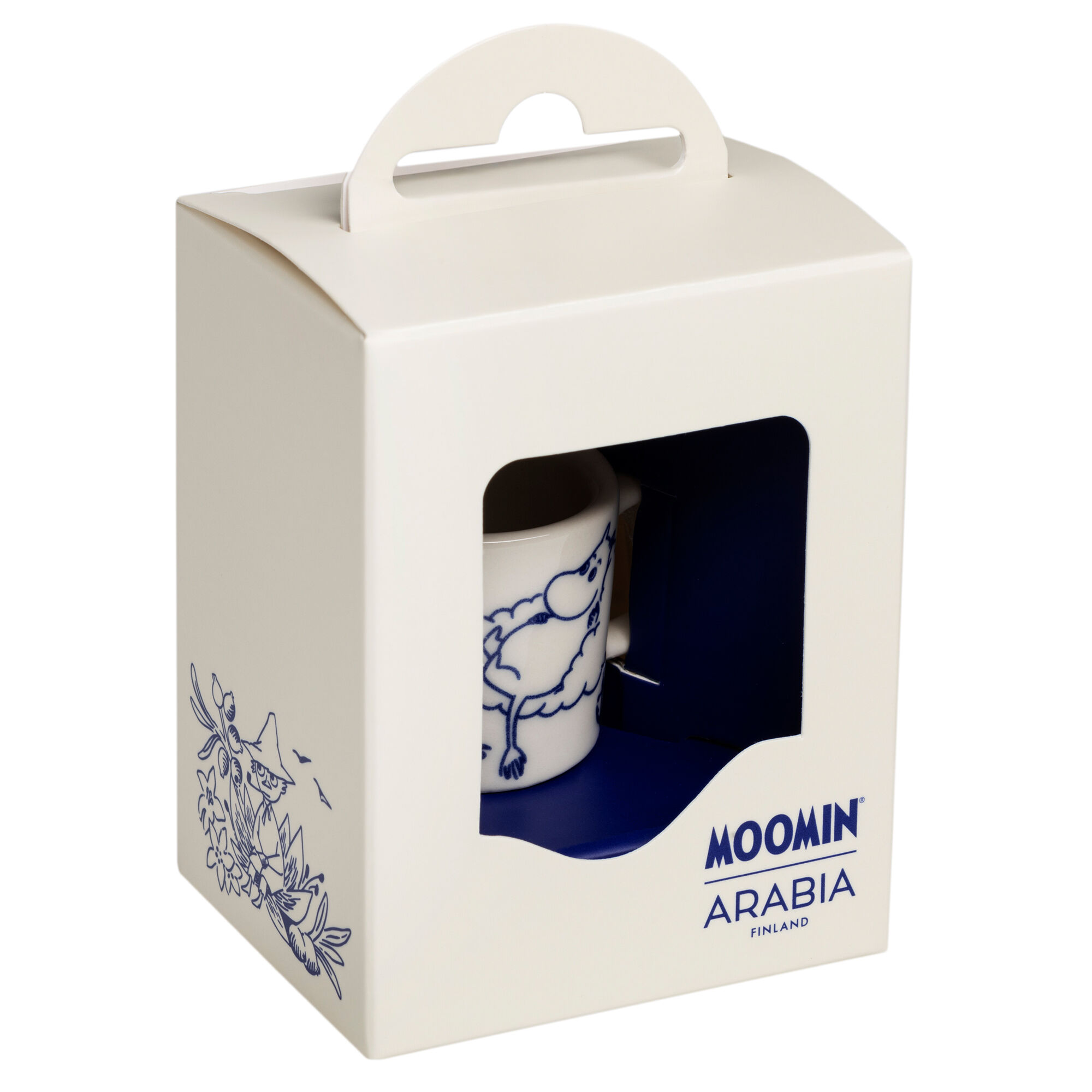 Moomin arabia Mumin Mumintrollet Haru minimugg, blå/vit