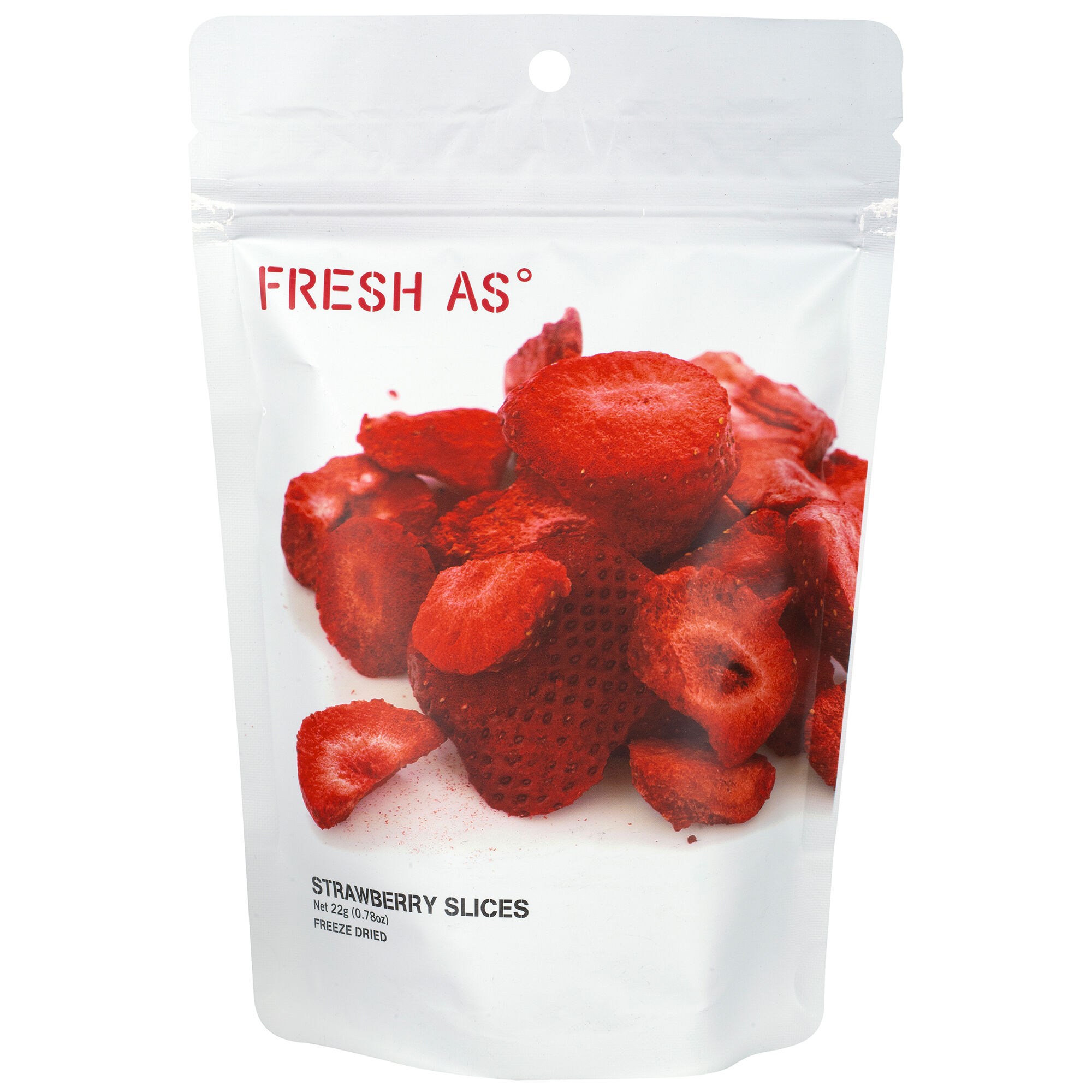 Fresh as Frystorkede jordbærskiver 22 g