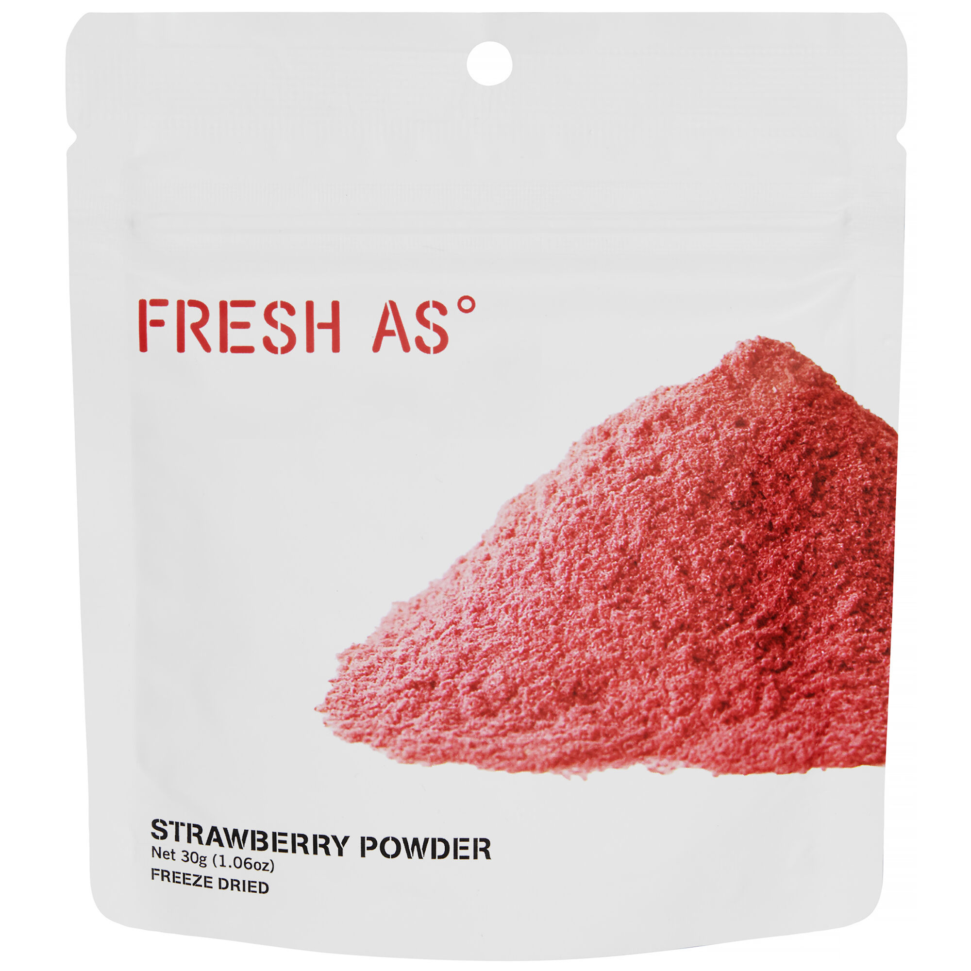 Fresh as Frysetørret jordbærpulver 30 g